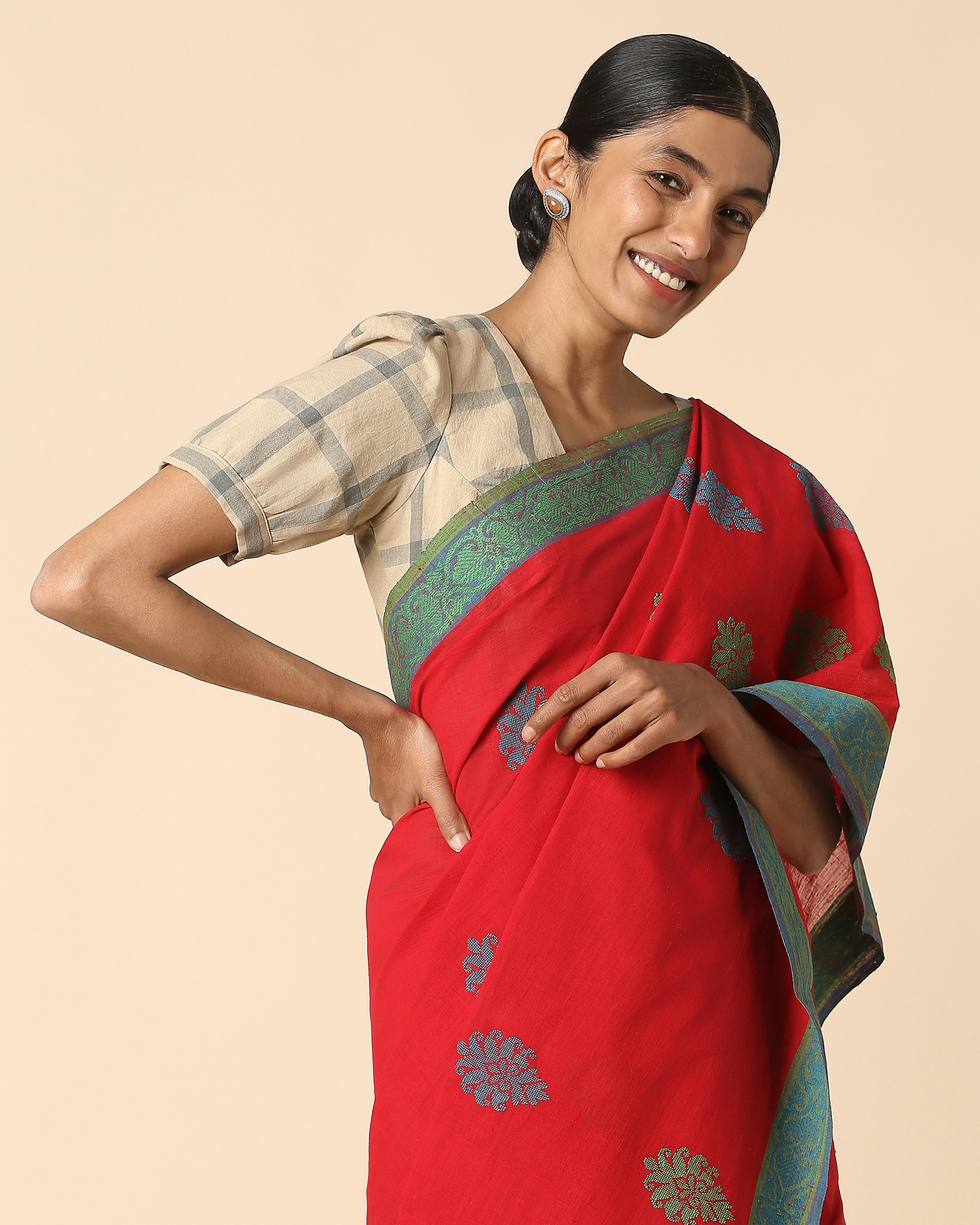 Dhvani Pulagurtha Jacquard Cotton Saree