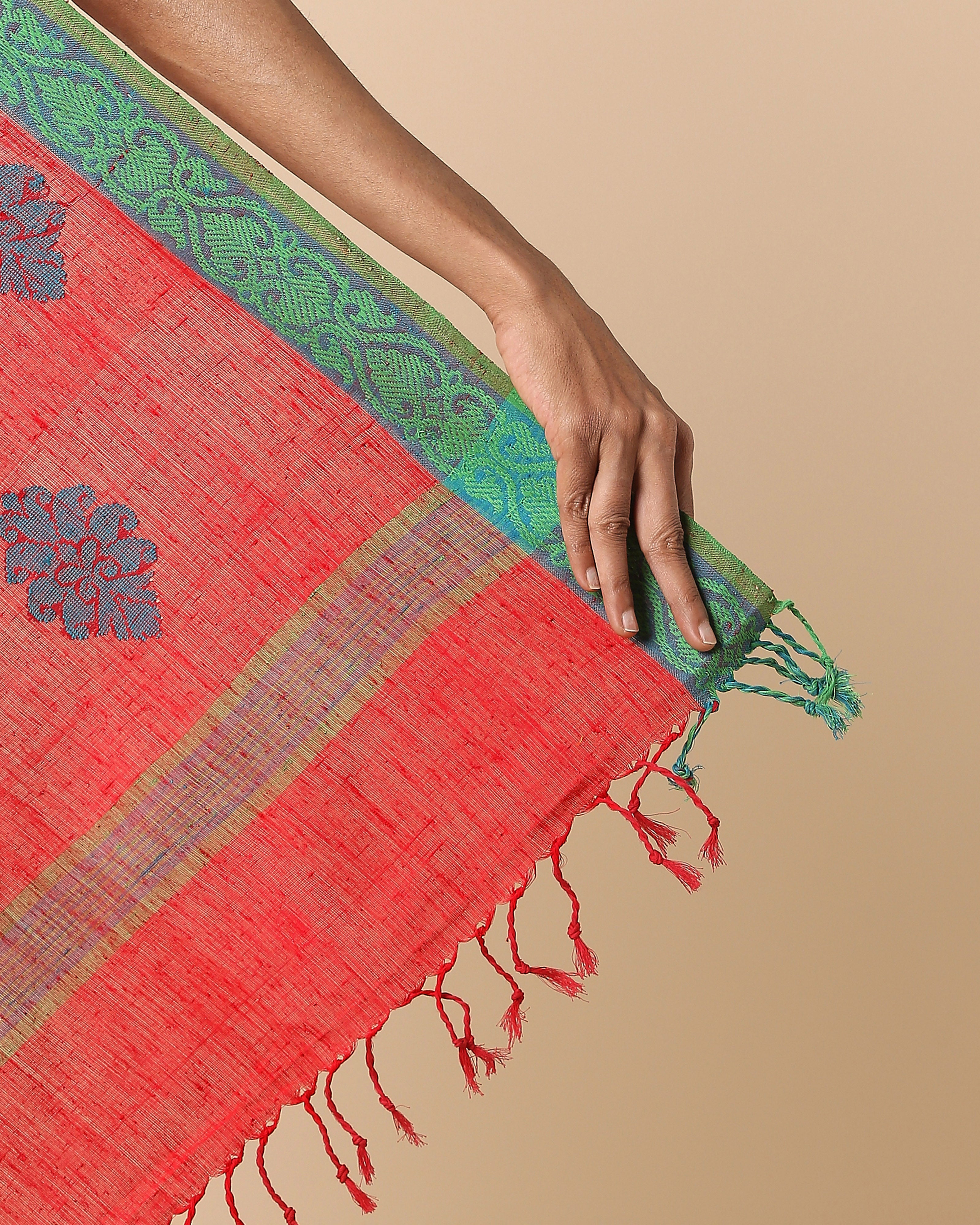 Dhvani Pulagurtha Jacquard Cotton Saree