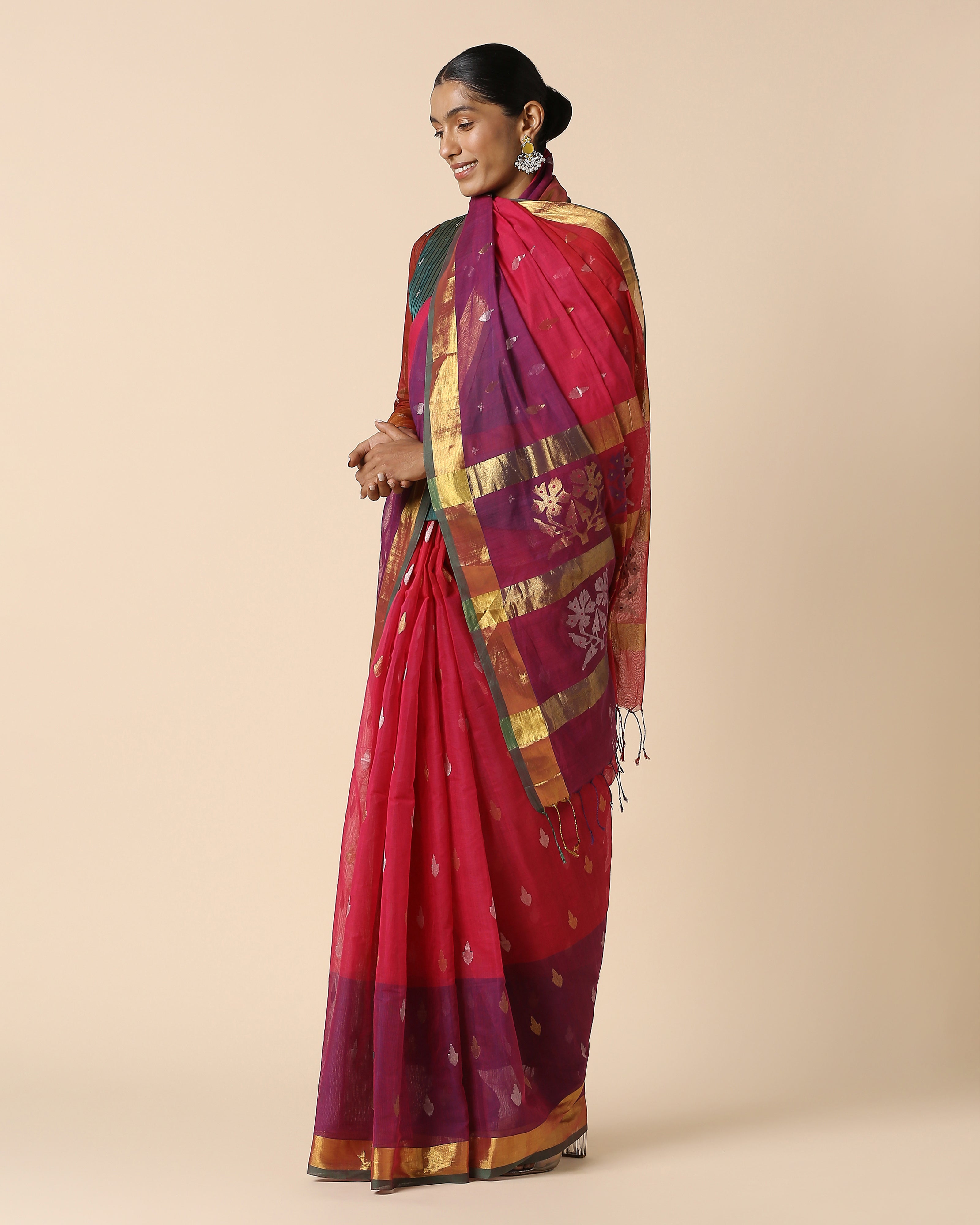 Yalini Venkatagiri Jamdani Cotton Saree