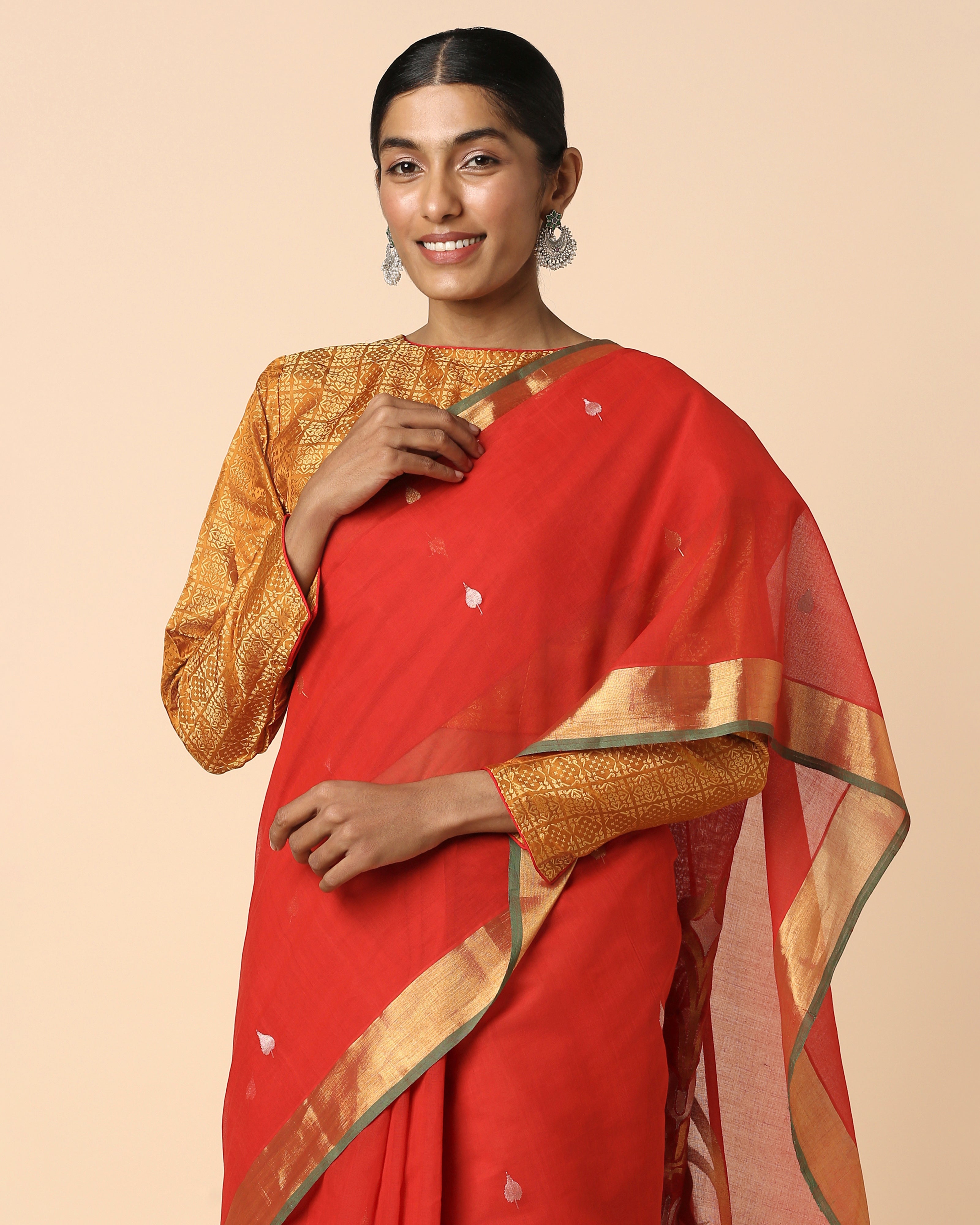 Mayurika Venkatagiri Jamdani Cotton Saree