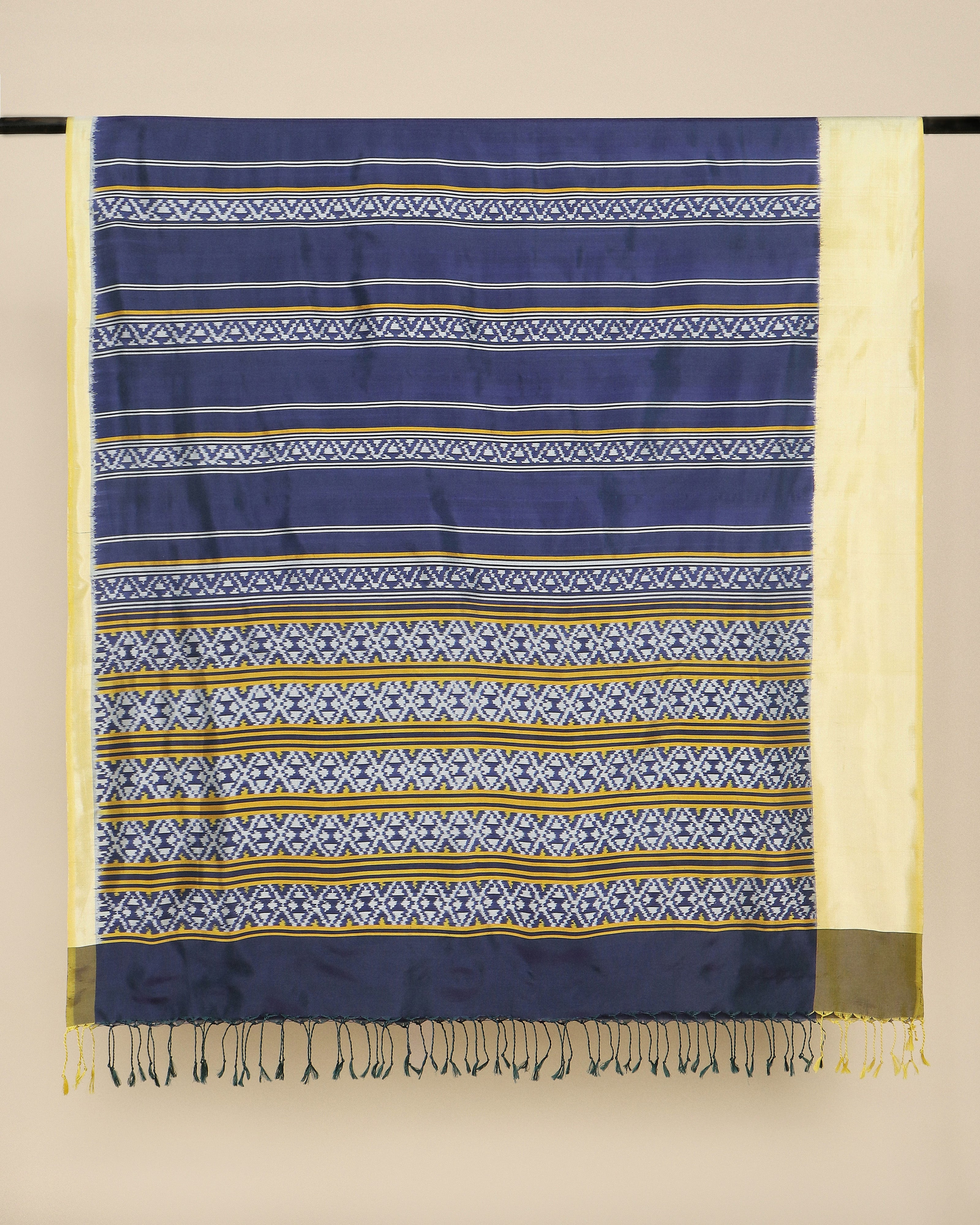 Ezri Pochampally Weft Ikat Silk Dupatta