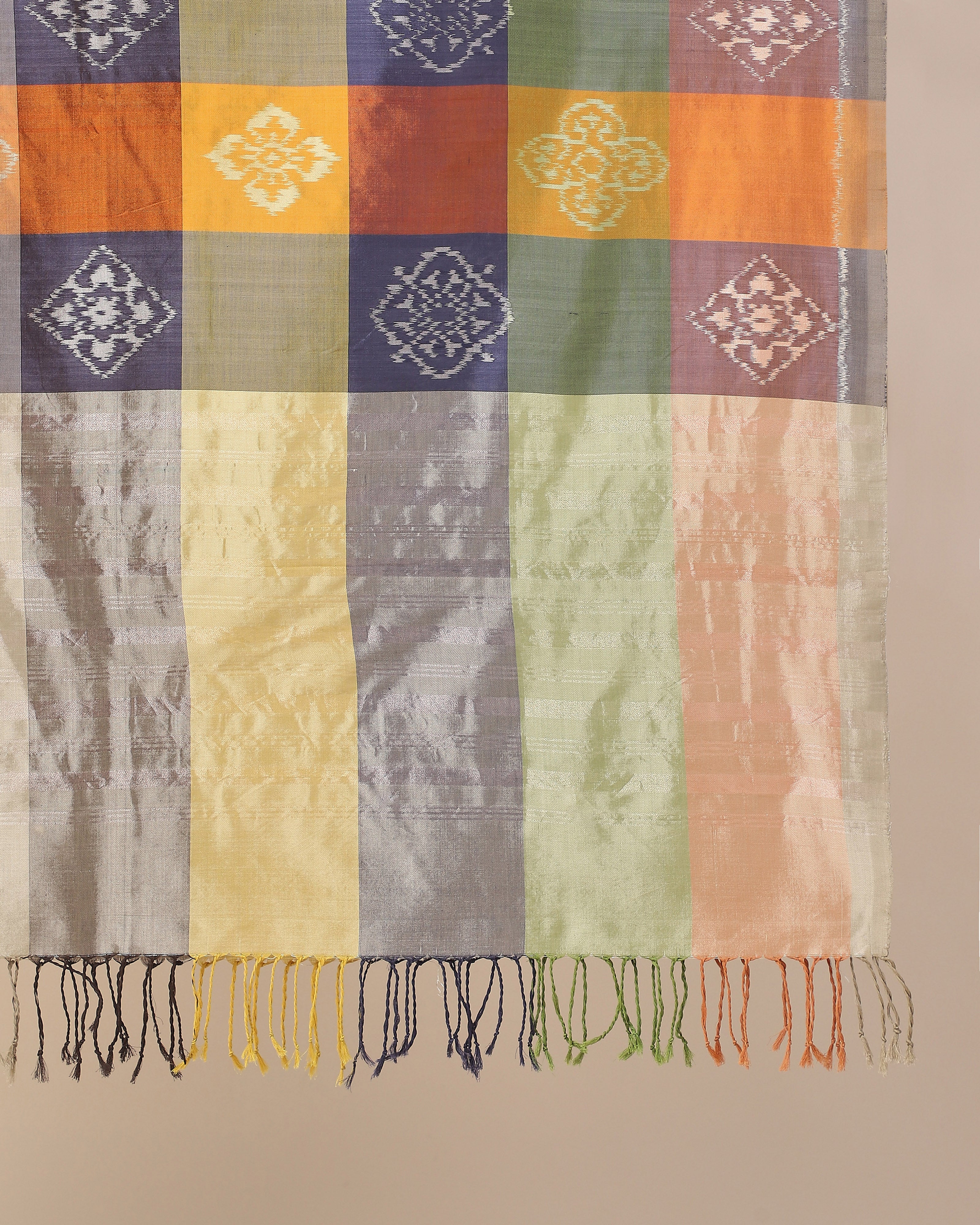 Punya Pochampally Weft Ikat Cotton Silk Dupatta