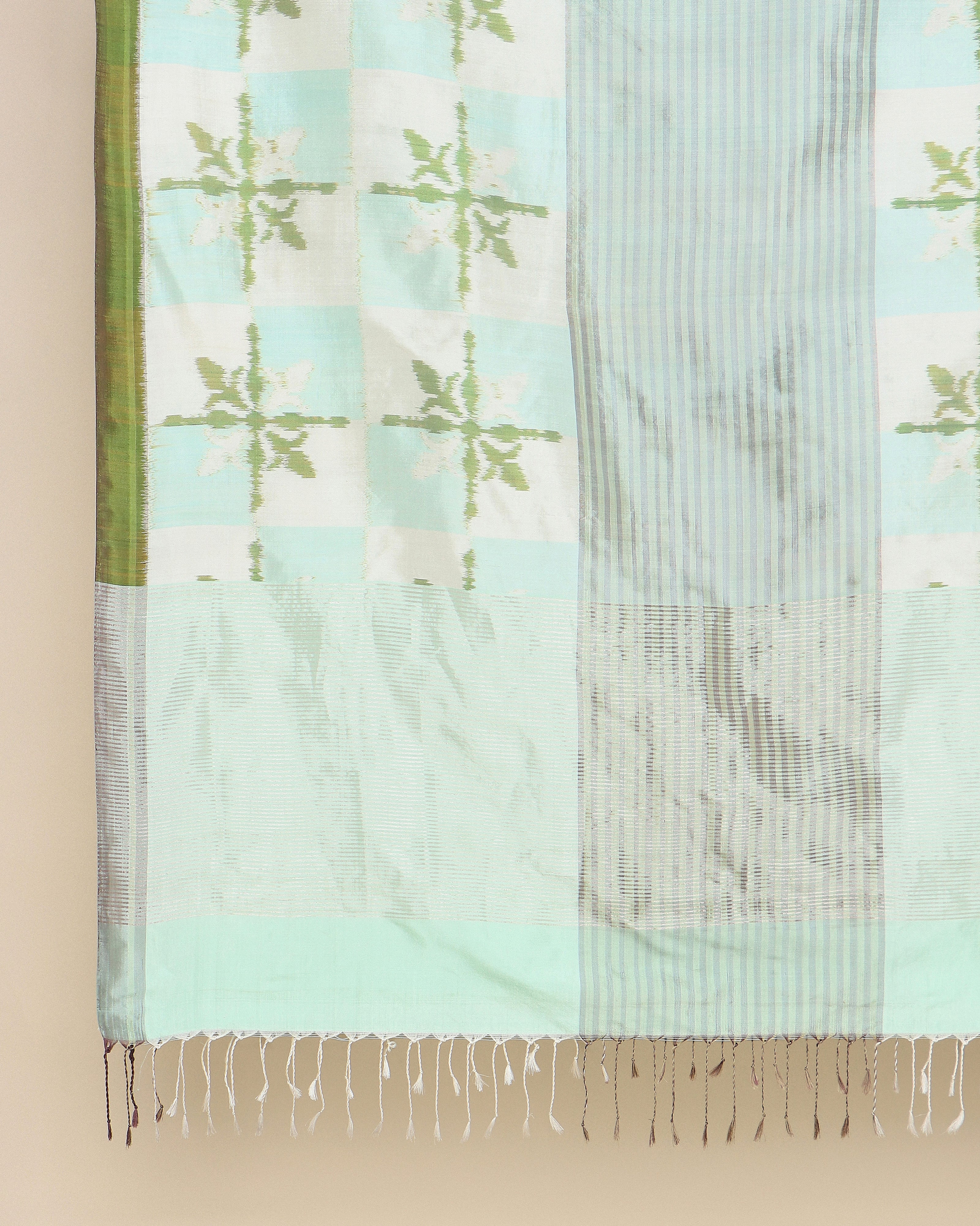 Sayora Pochampally Weft Ikat Silk Dupatta