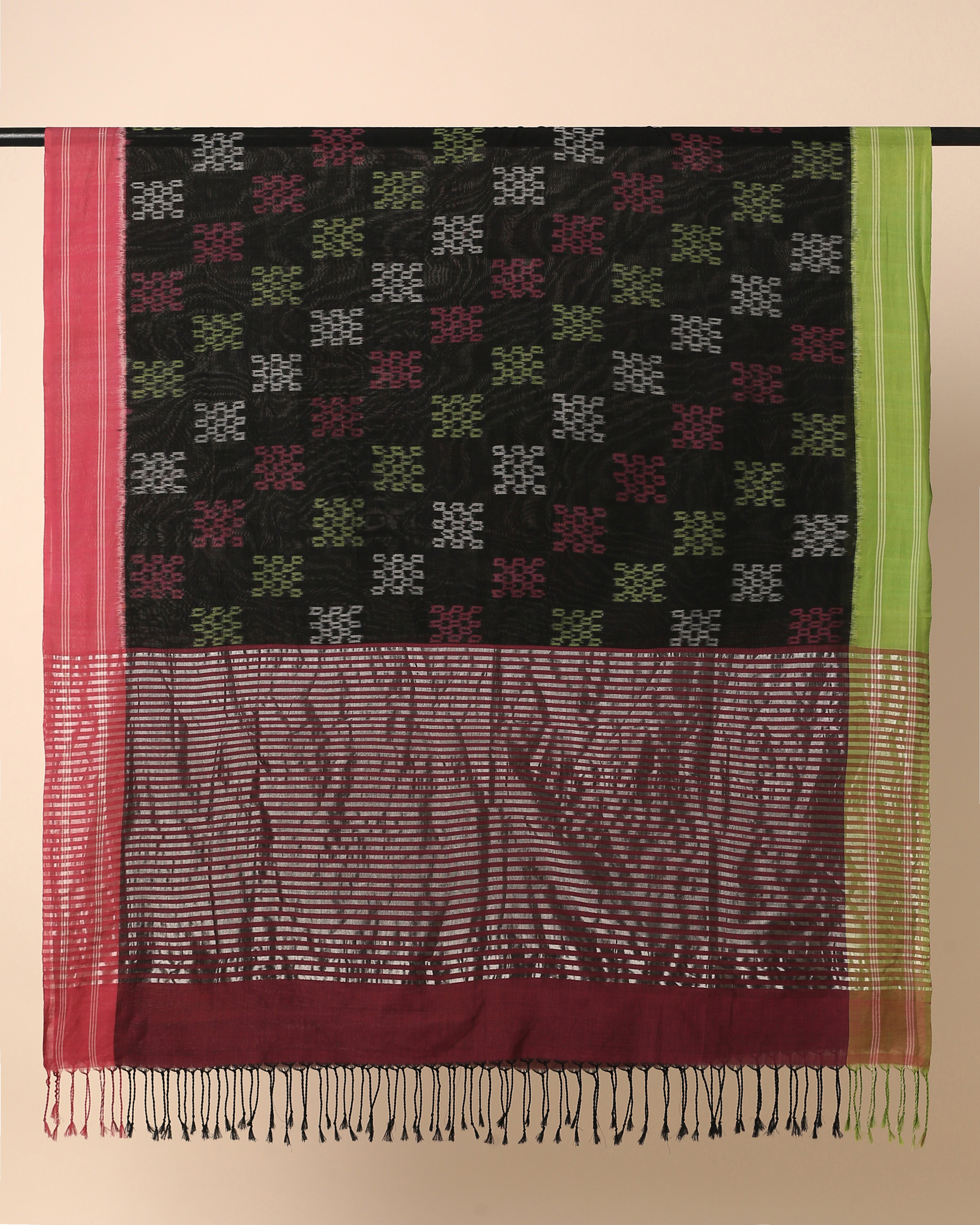 Annya Pochampally Weft Ikat Cotton Dupatta