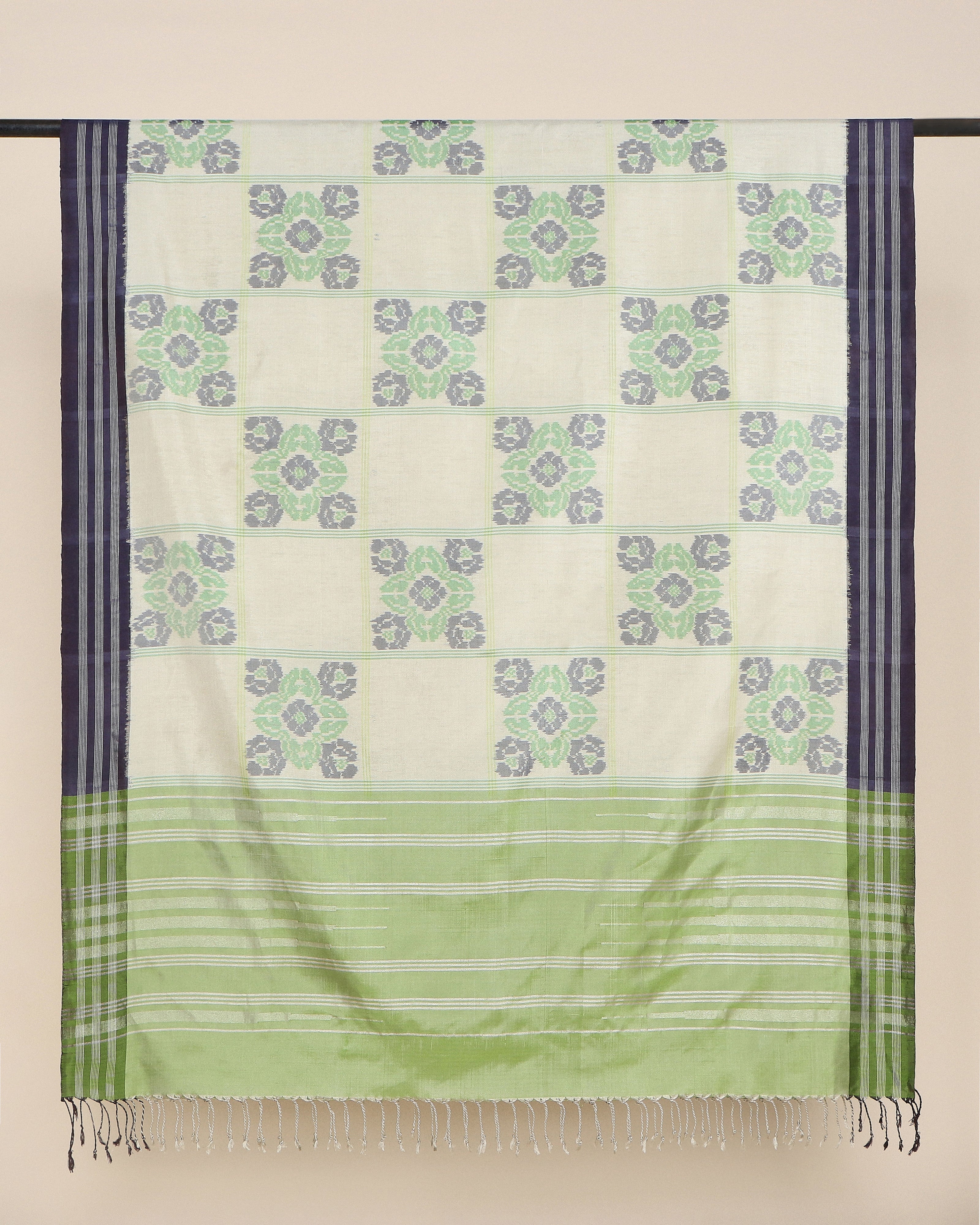 Meha Pochampally Weft Ikat Silk Dupatta