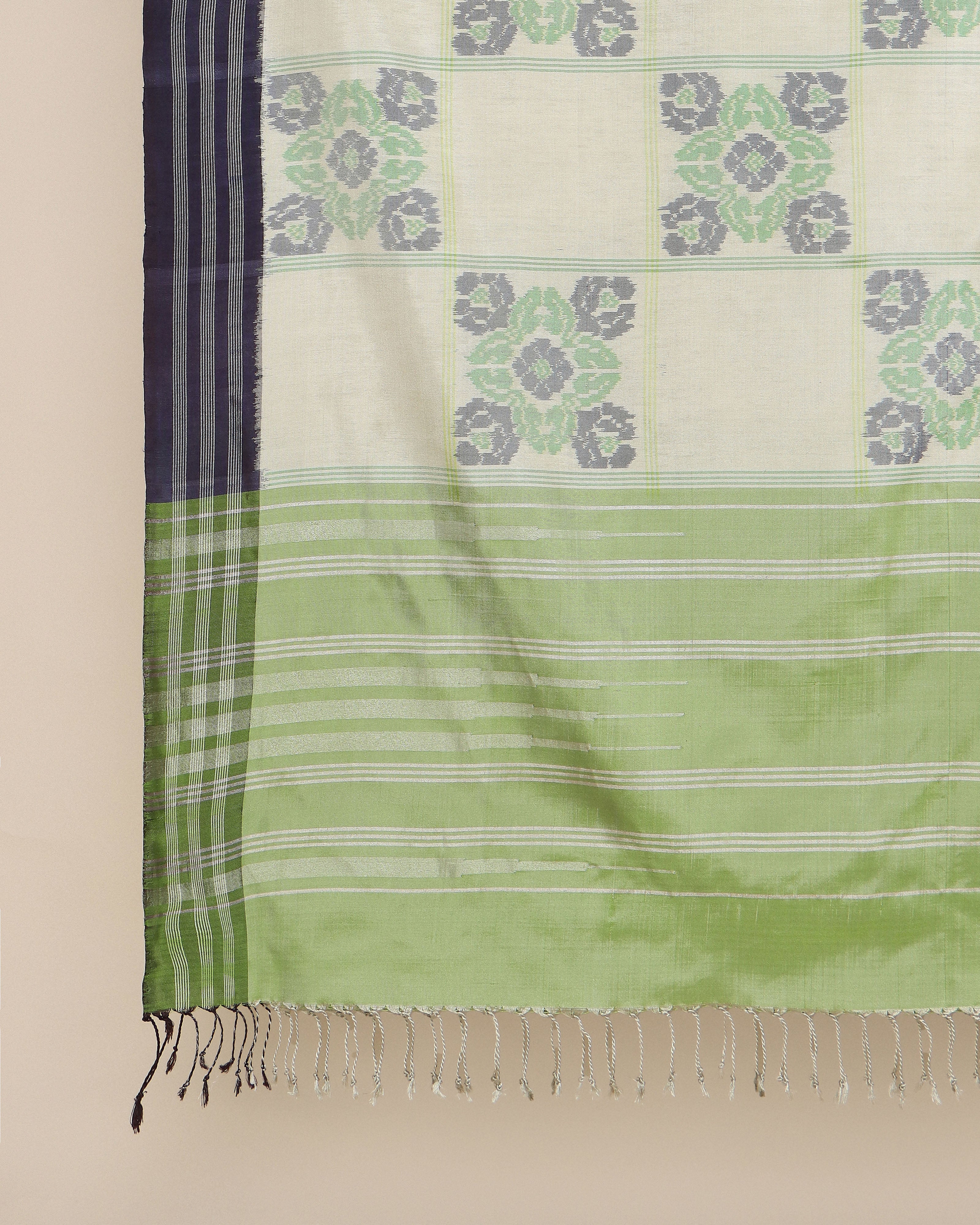 Meha Pochampally Weft Ikat Silk Dupatta