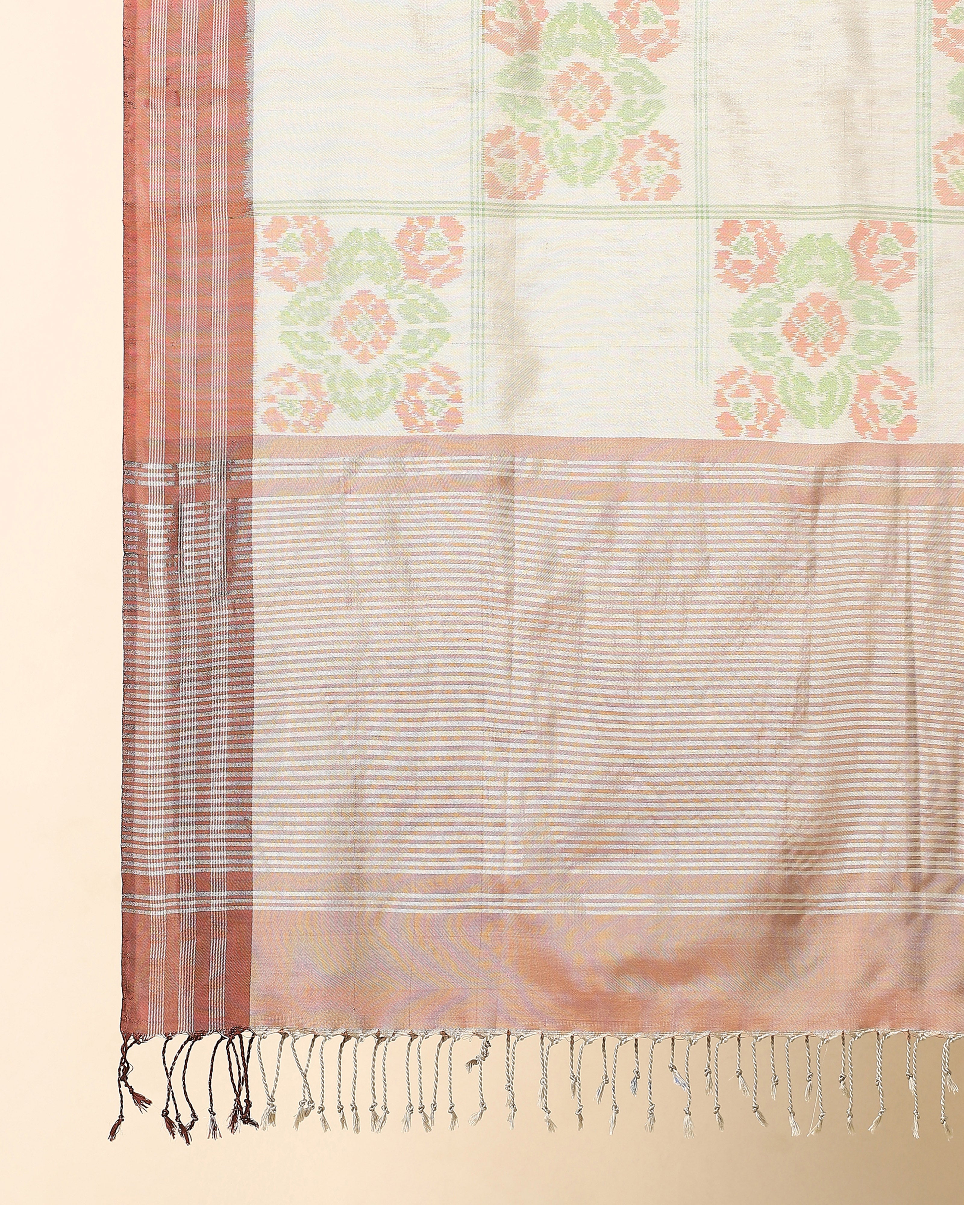 Meha Pochampally Weft Ikat Silk Dupatta