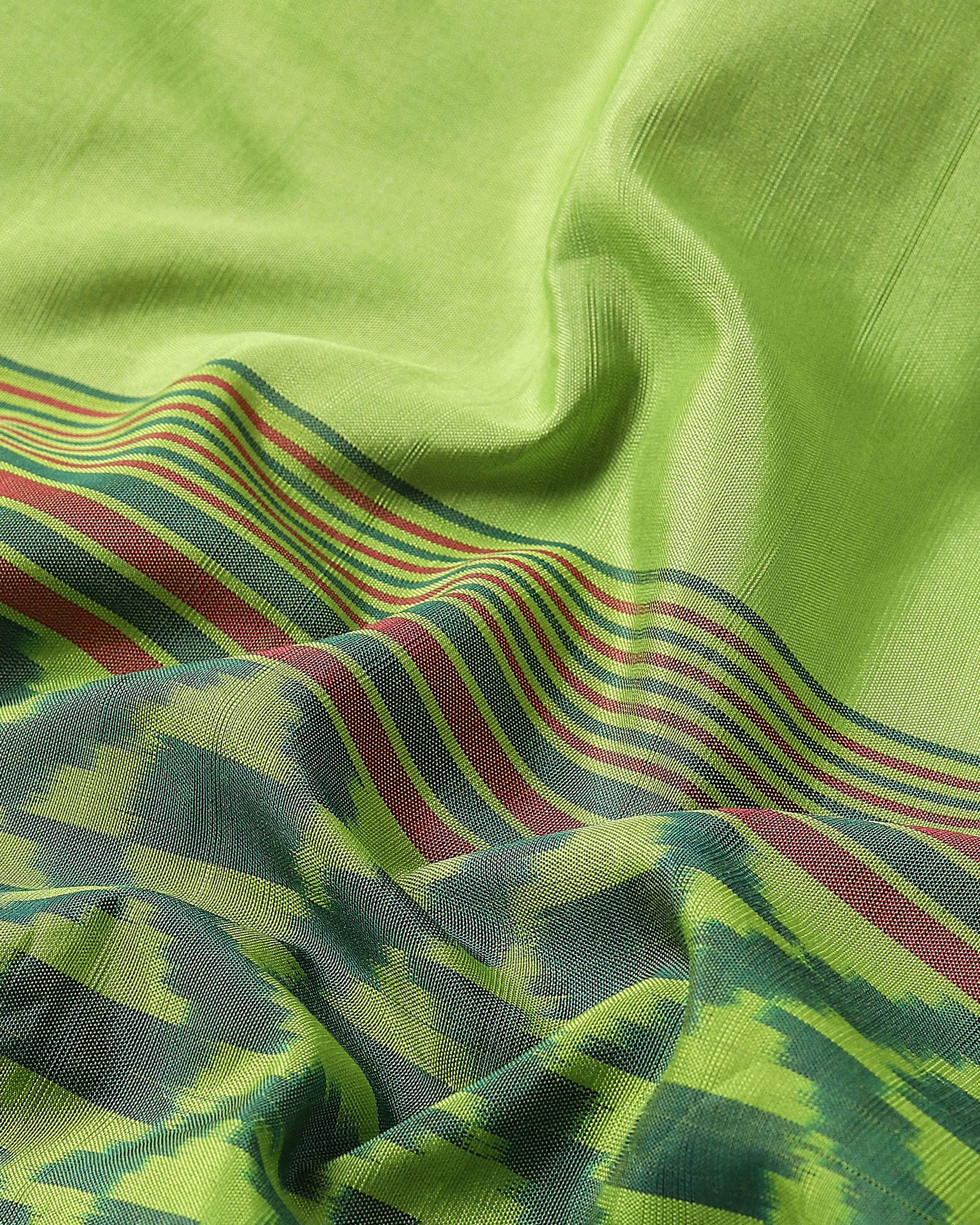 Cyra Pochampally Warp Ikat Cotton Saree