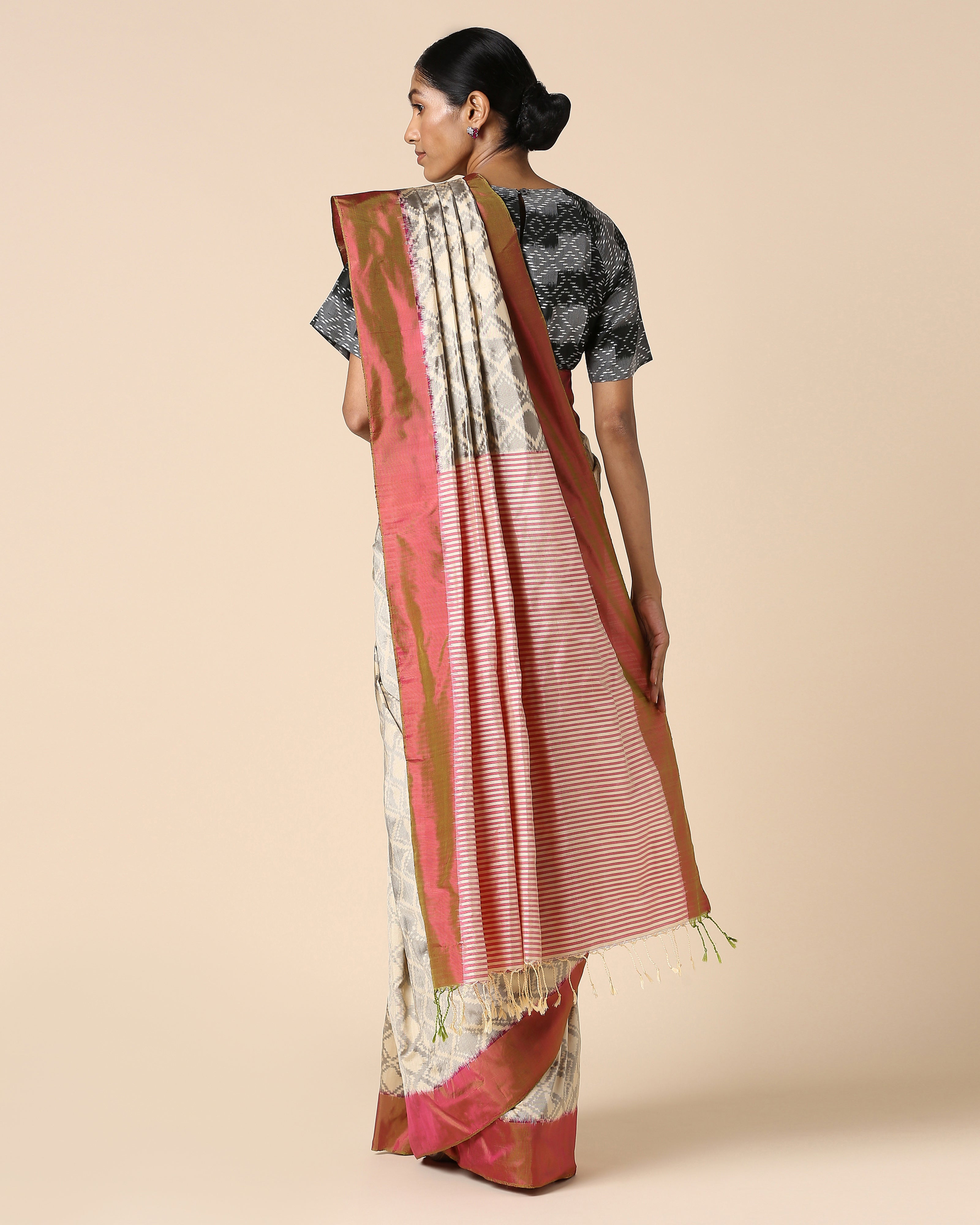 Briseis Pochampally Warp Ikat Silk Saree