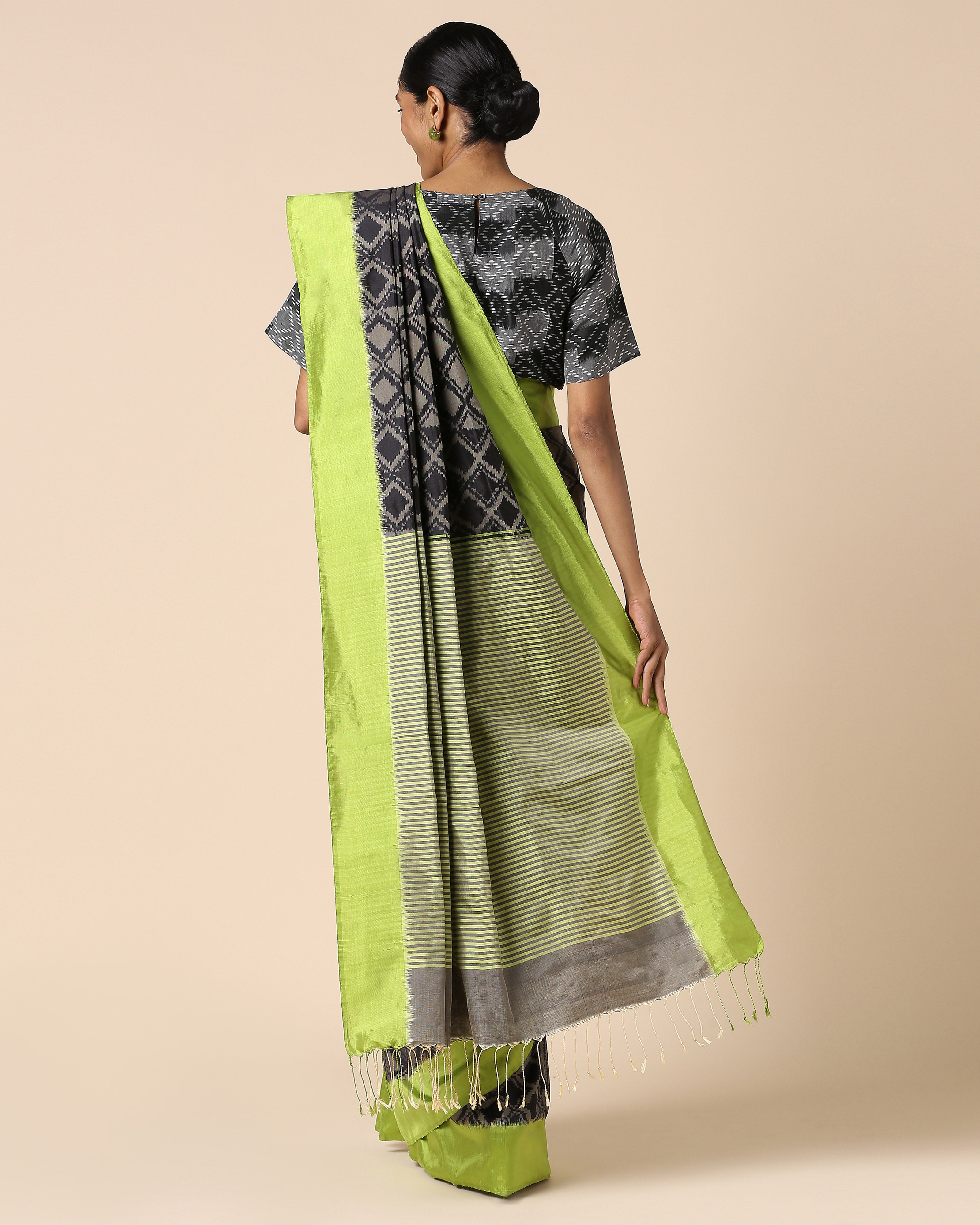 Briseis Pochampally Warp Ikat Silk Saree