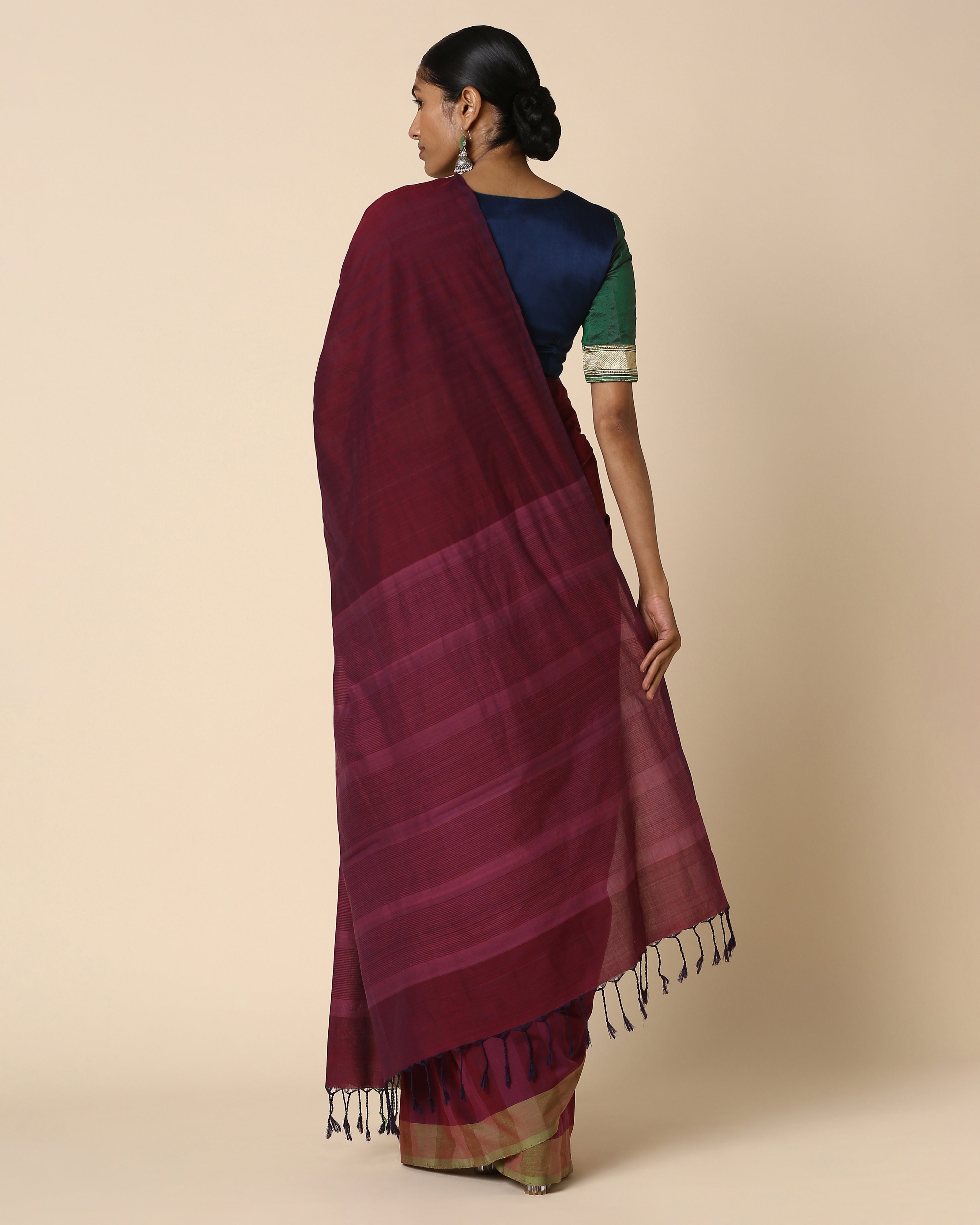 Bellona Pochampally Weft Ikat Cotton Saree