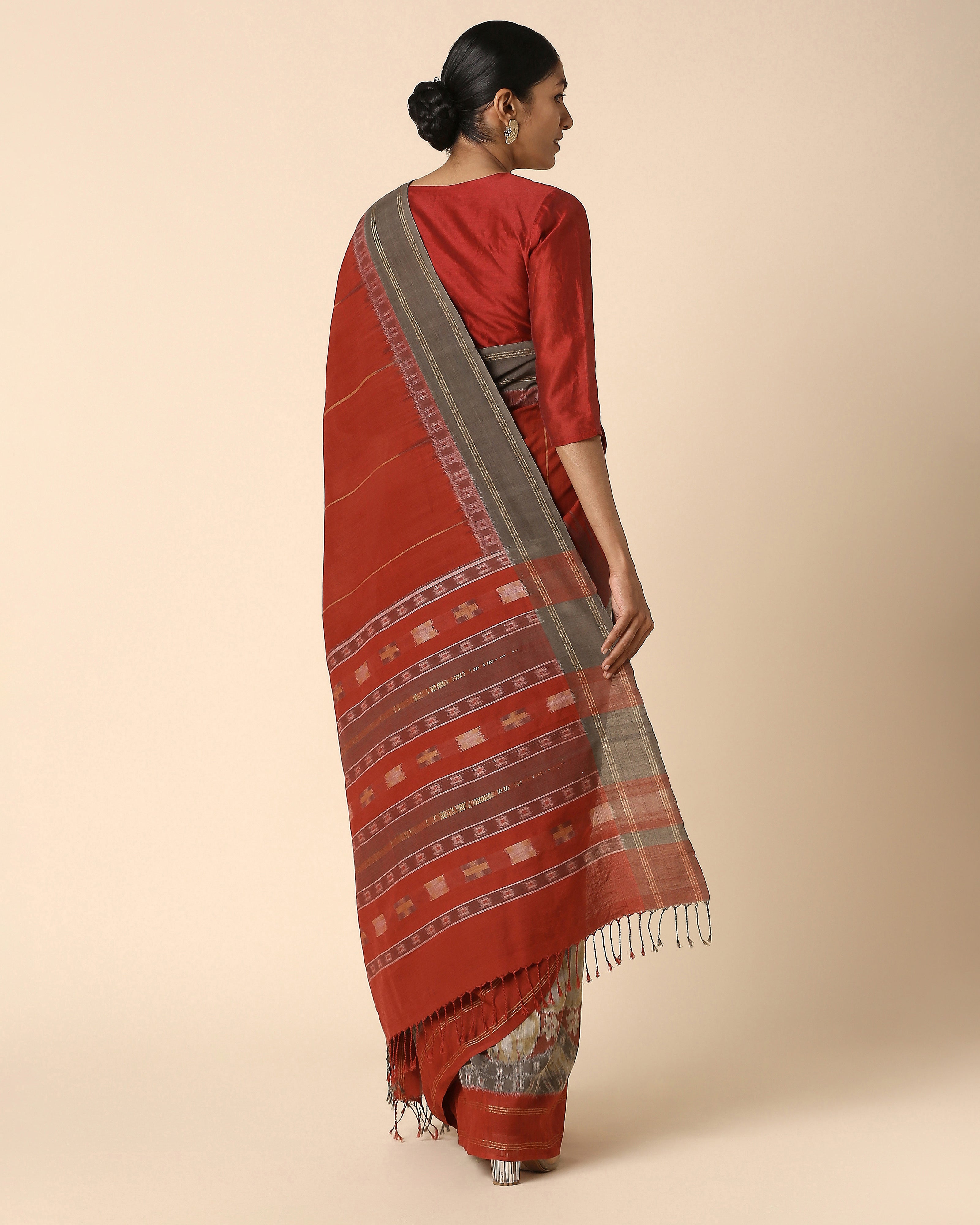 Farida Pochampally Weft Ikat Cotton Saree