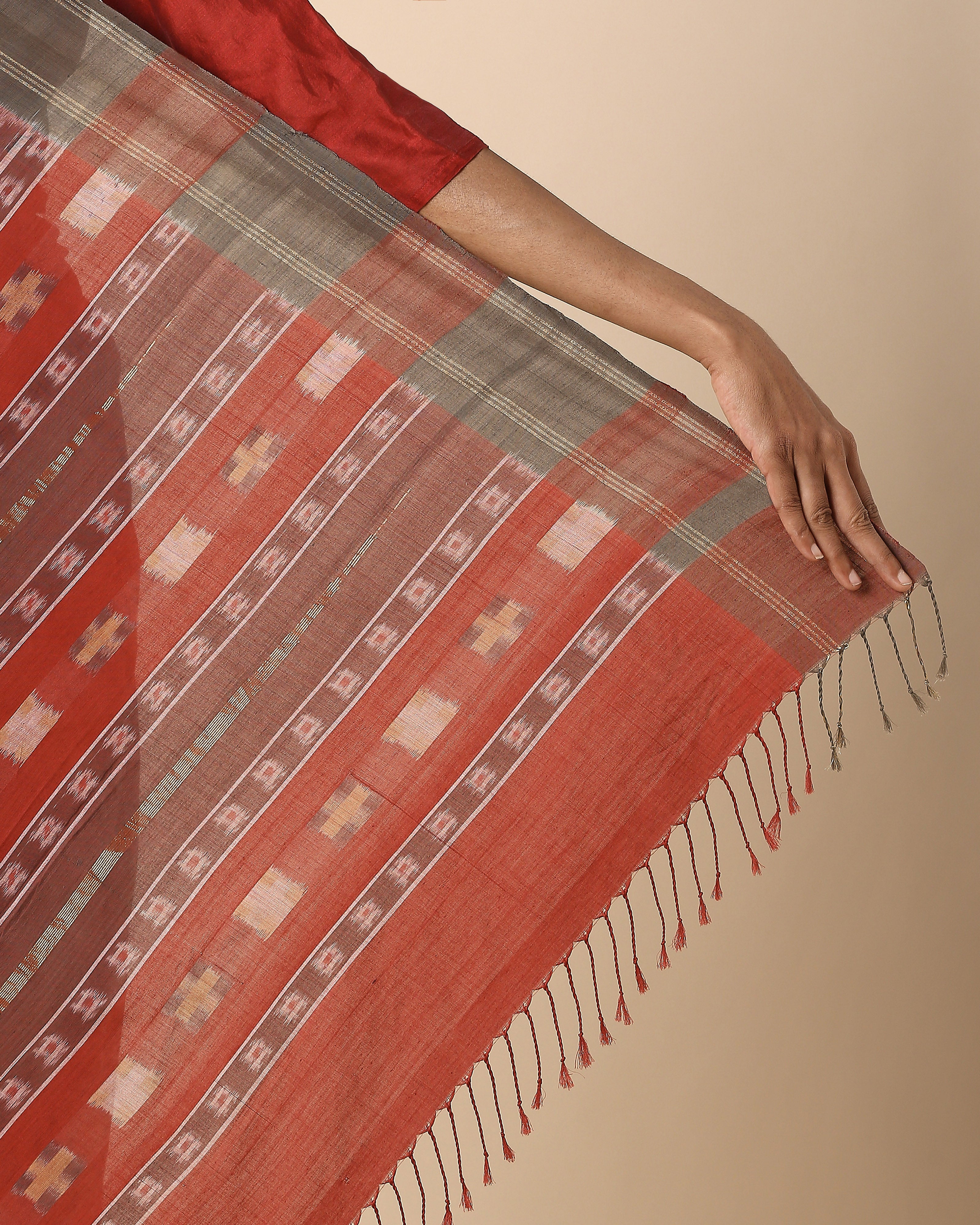 Farida Pochampally Weft Ikat Cotton Saree