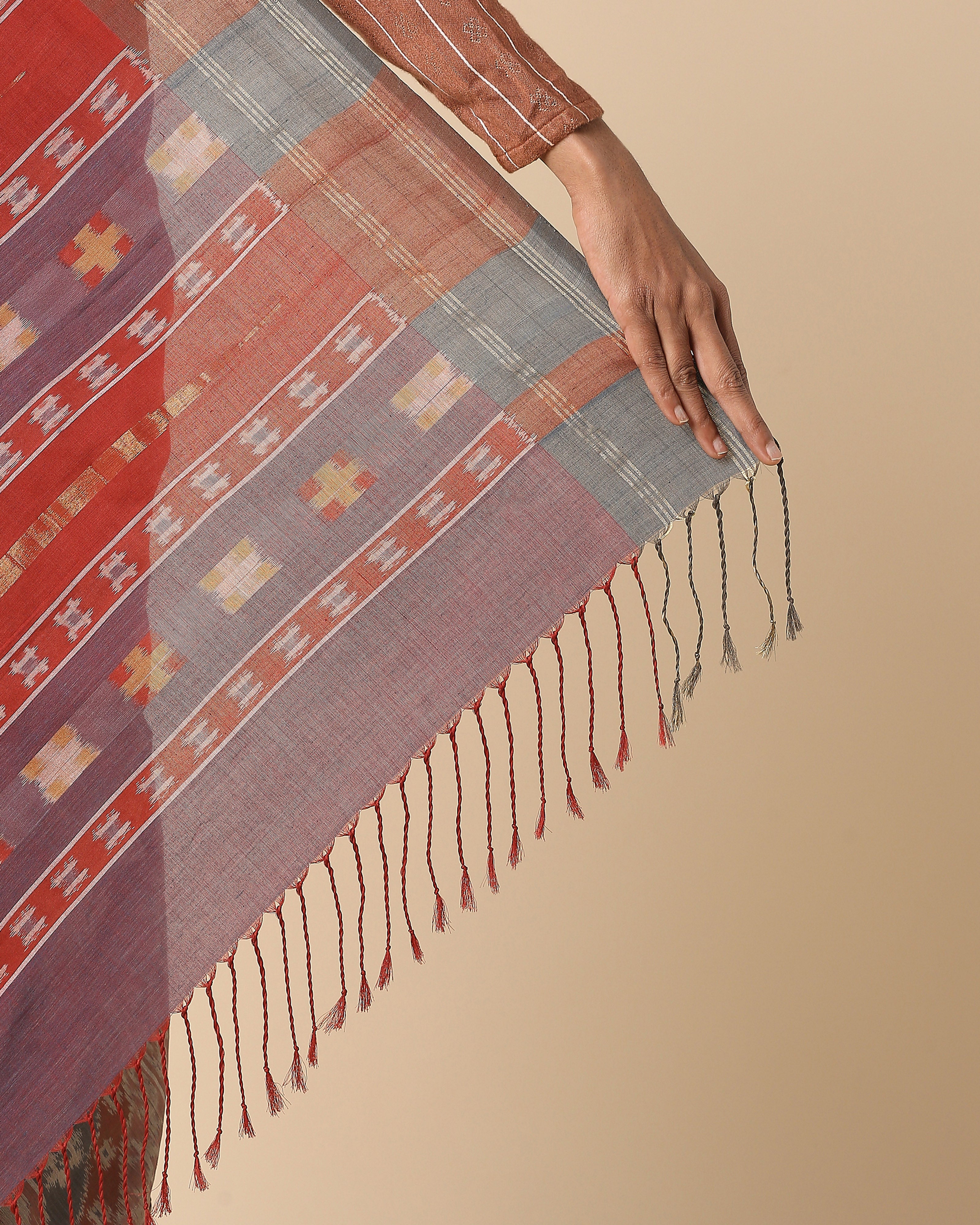 Farida Pochampally Weft Ikat Cotton Saree