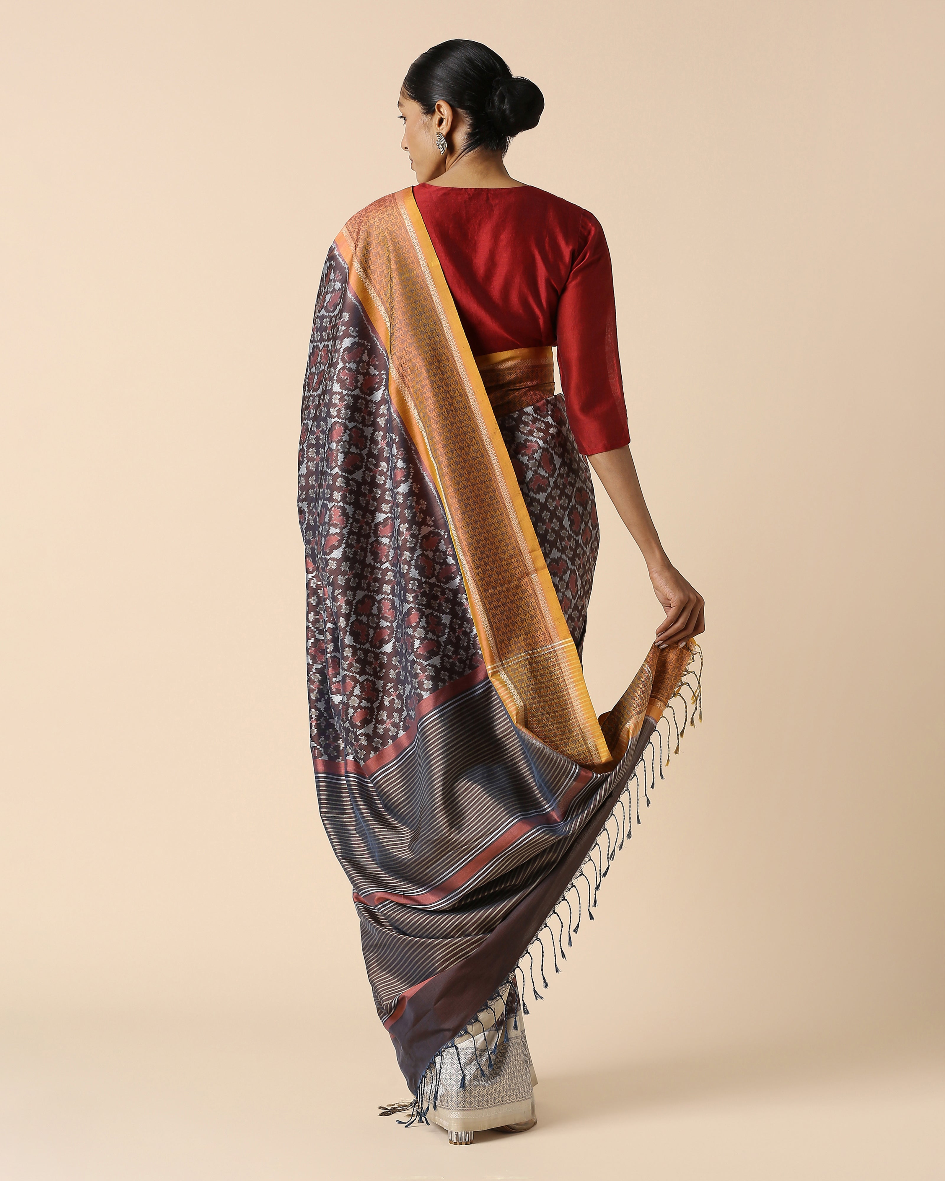Lola Pochampally Weft Ikat Silk Saree