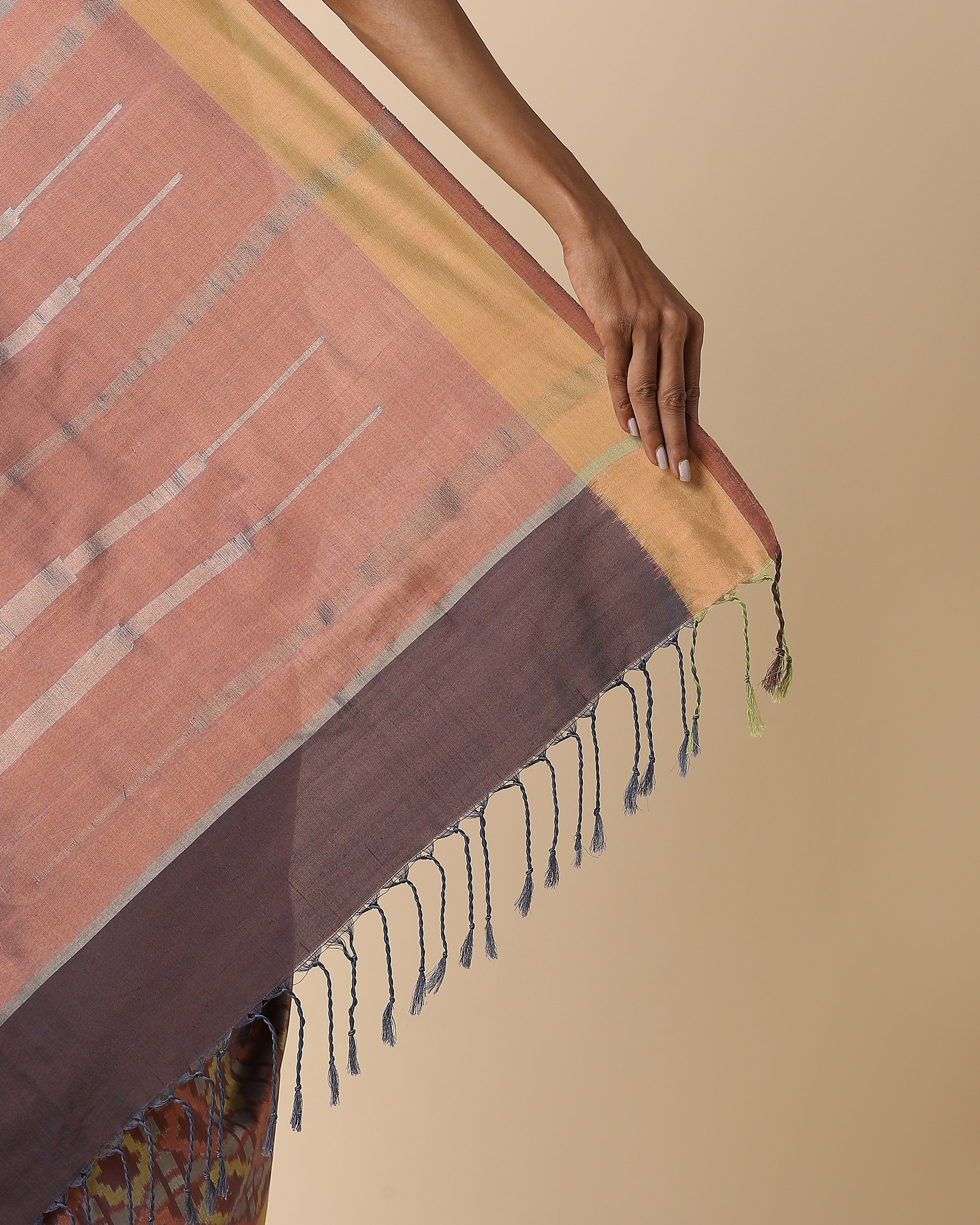 Rio Pochampally Weft Ikat Cotton Silk Saree