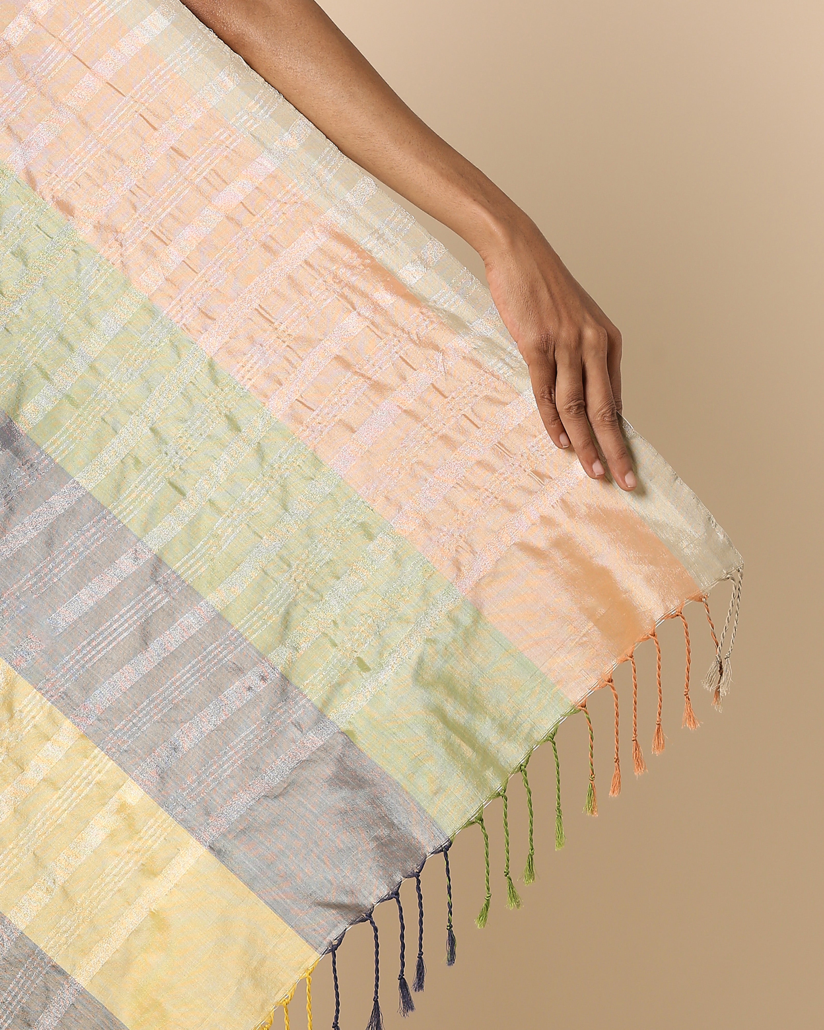 Punya Pochampally Weft Ikat Cotton Silk Saree