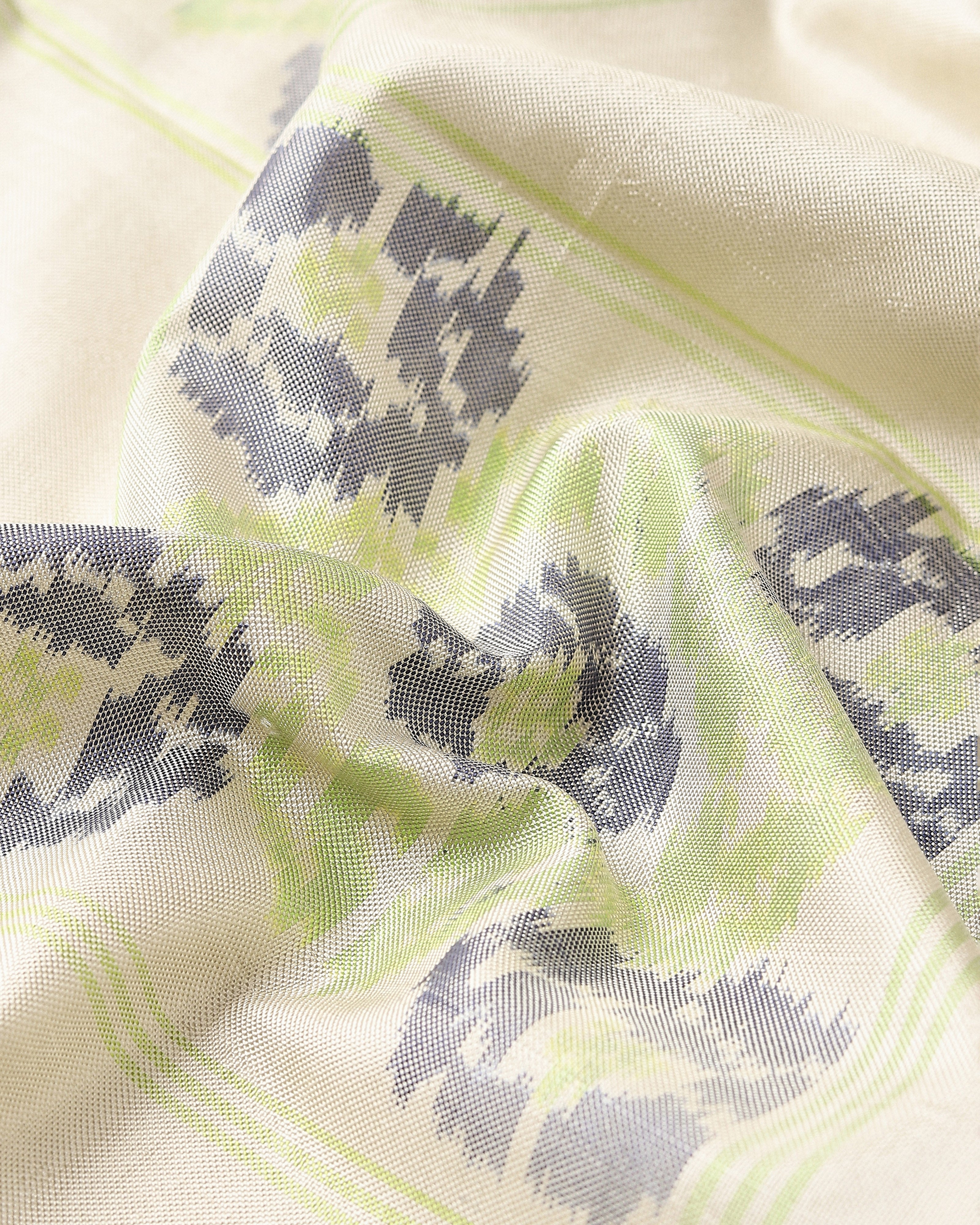 Meha Pochampally Weft Ikat Silk Saree