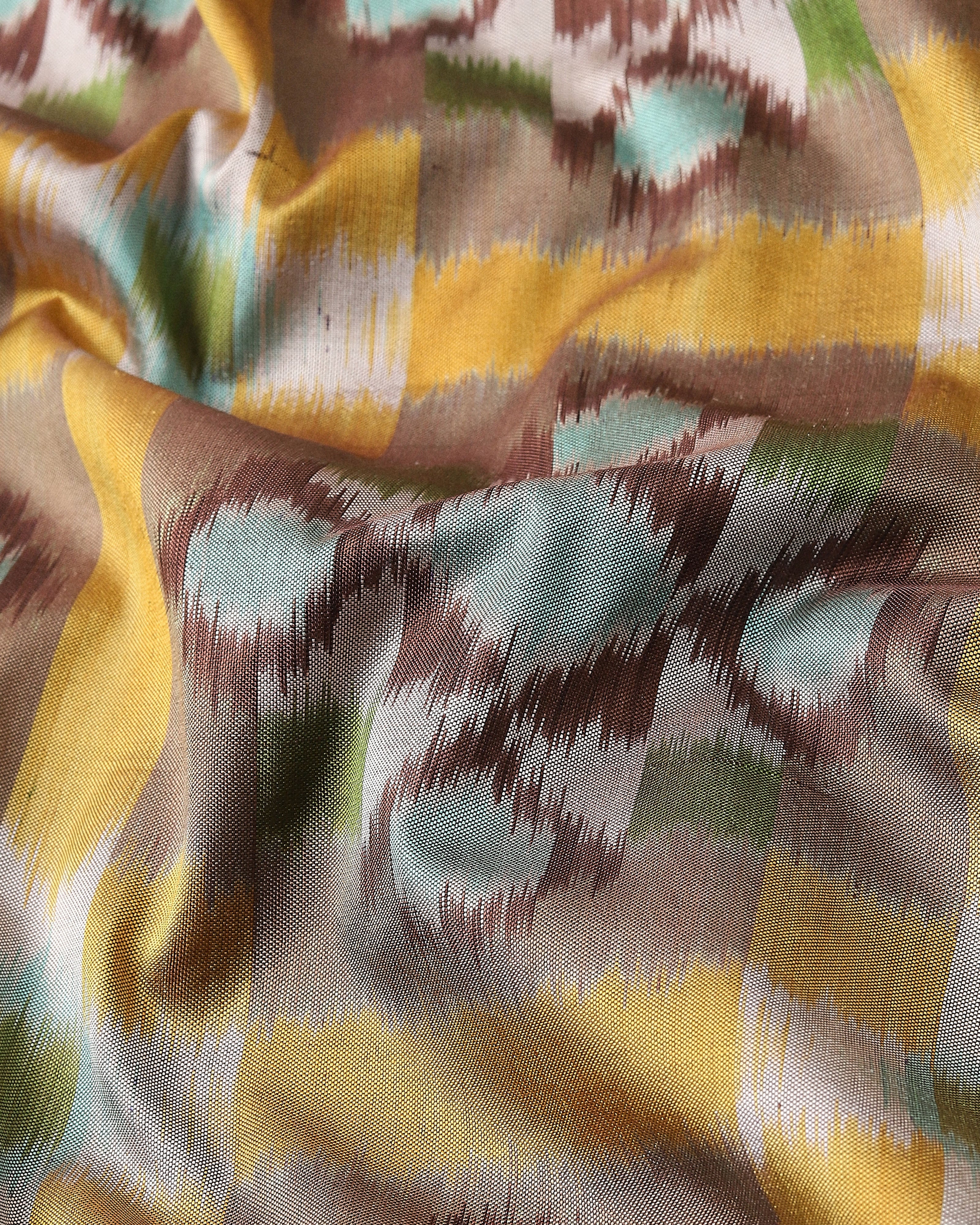 Anayra Pochampally Weft Ikat Silk Saree