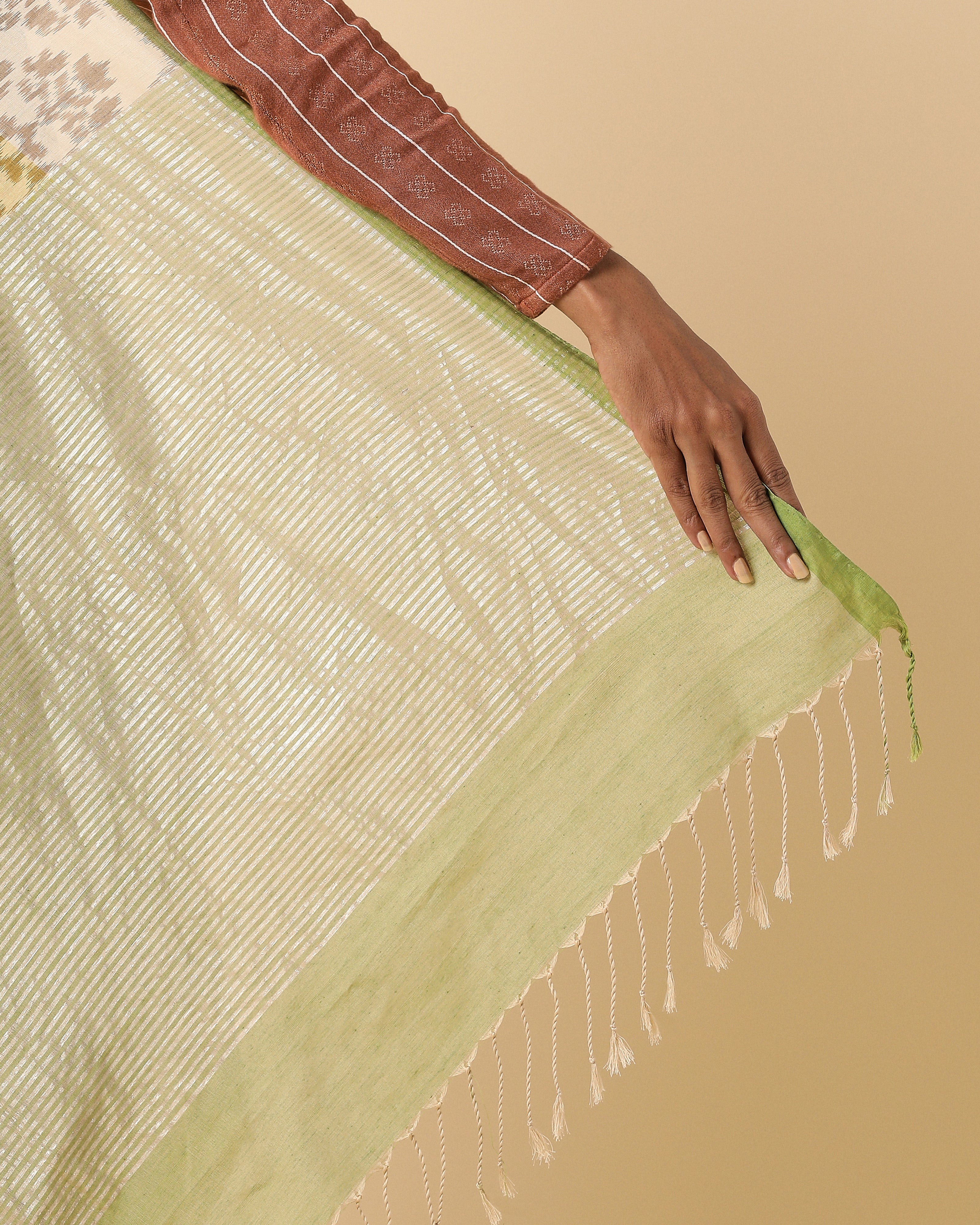 Myaan Pochampally Weft Ikat Cotton Saree