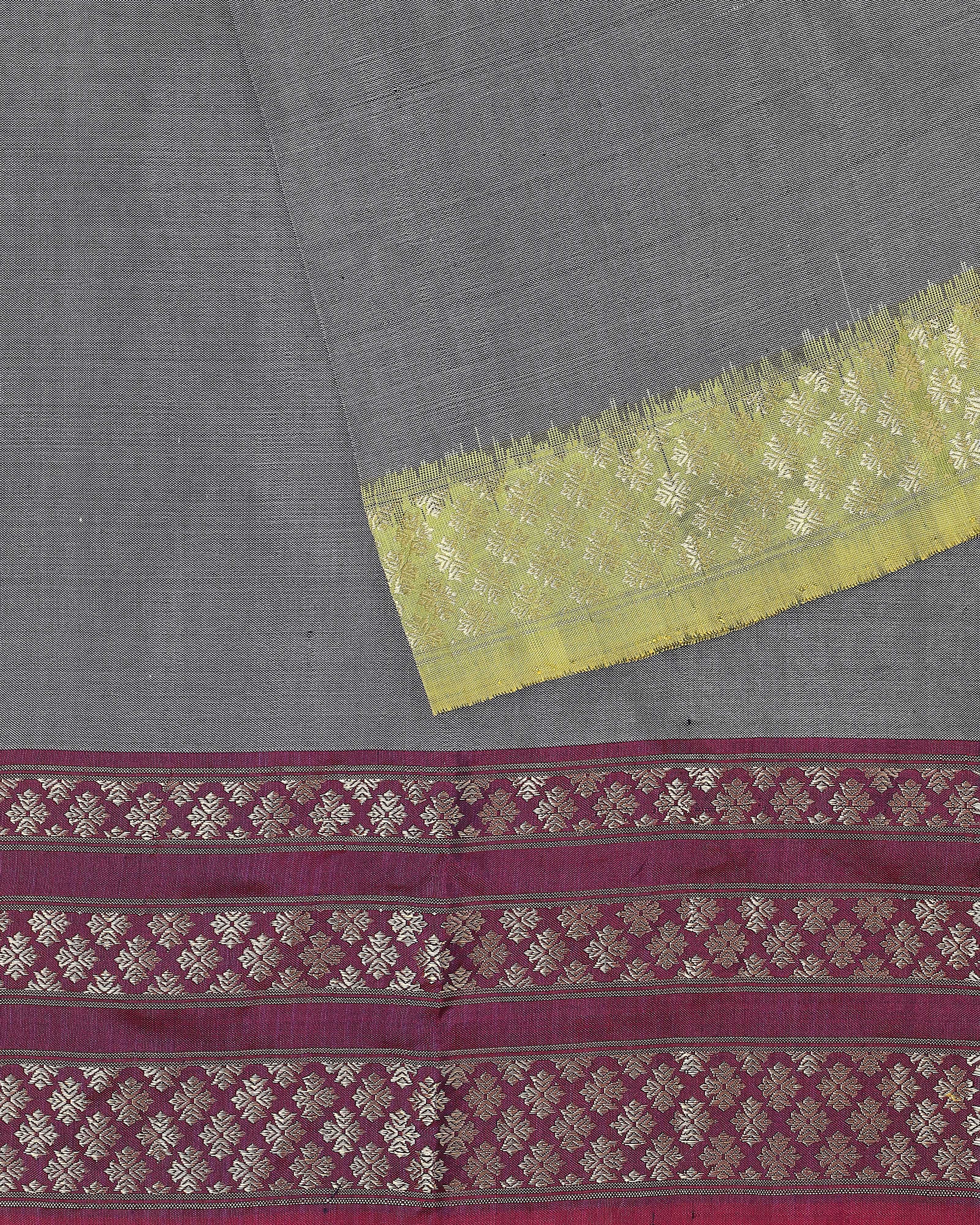Navika Pochampally Weft Ikat Silk Saree