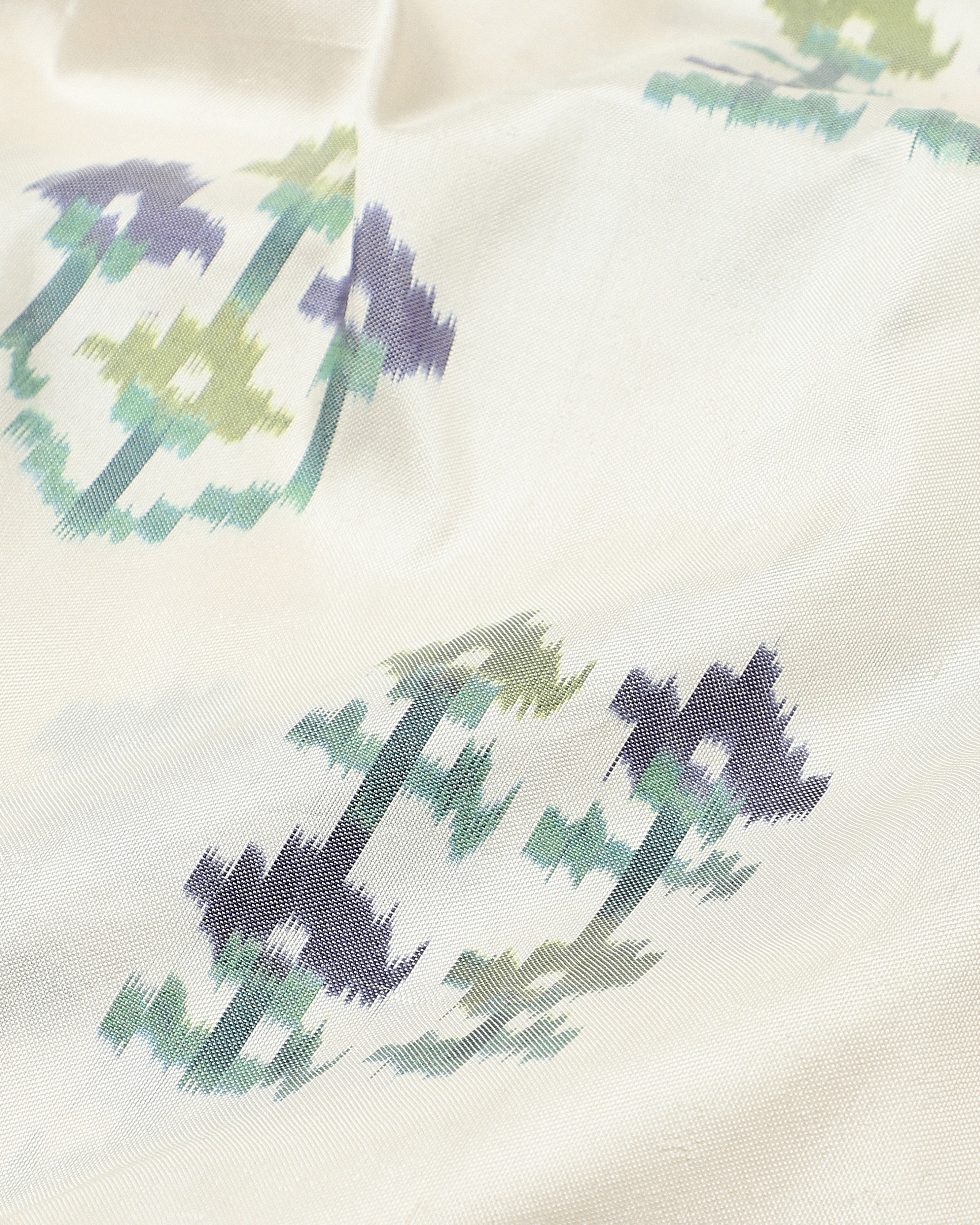 Navika Pochampally Weft Ikat Silk Saree