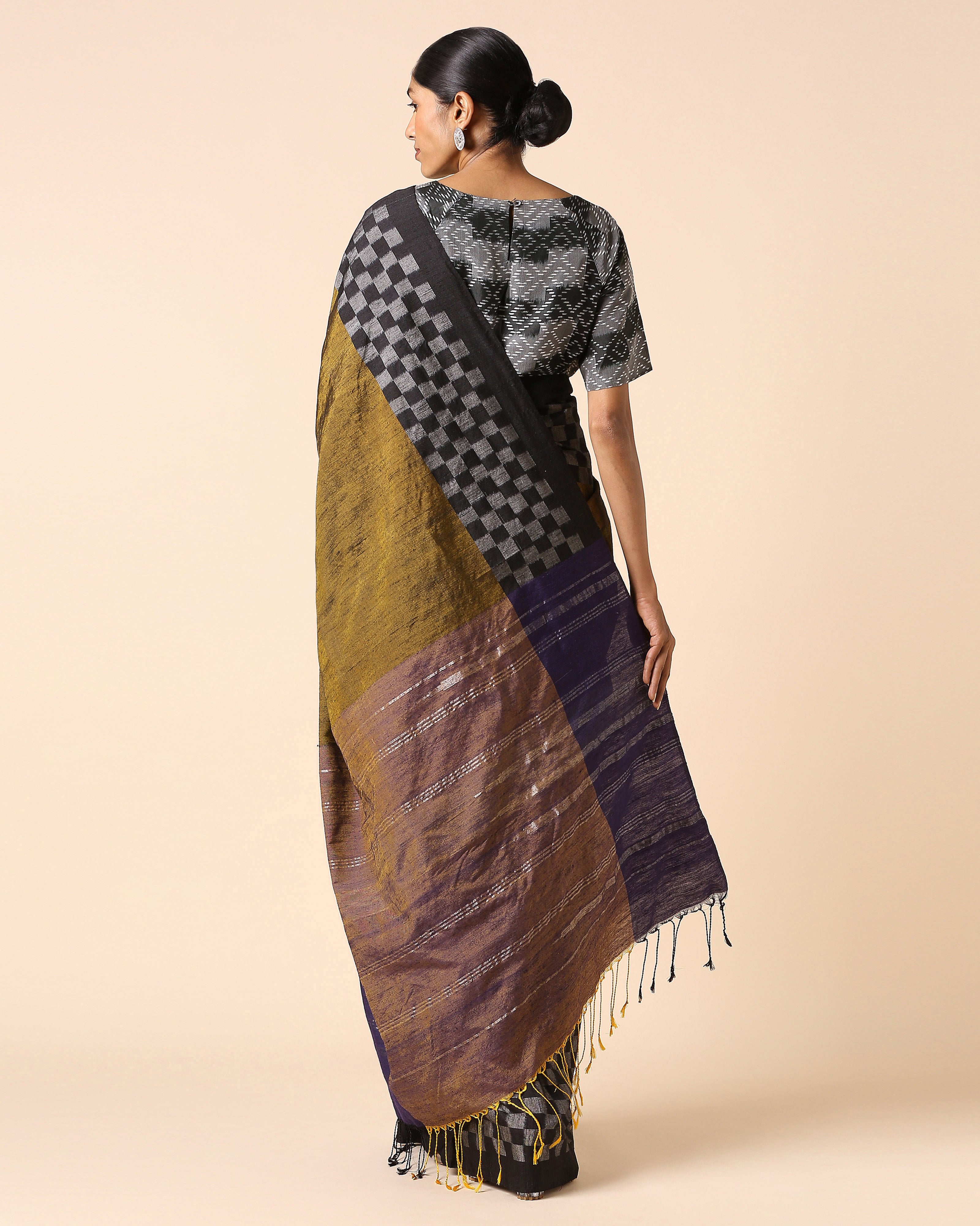 Raaga Pochampally Warp Ikat Silk Saree