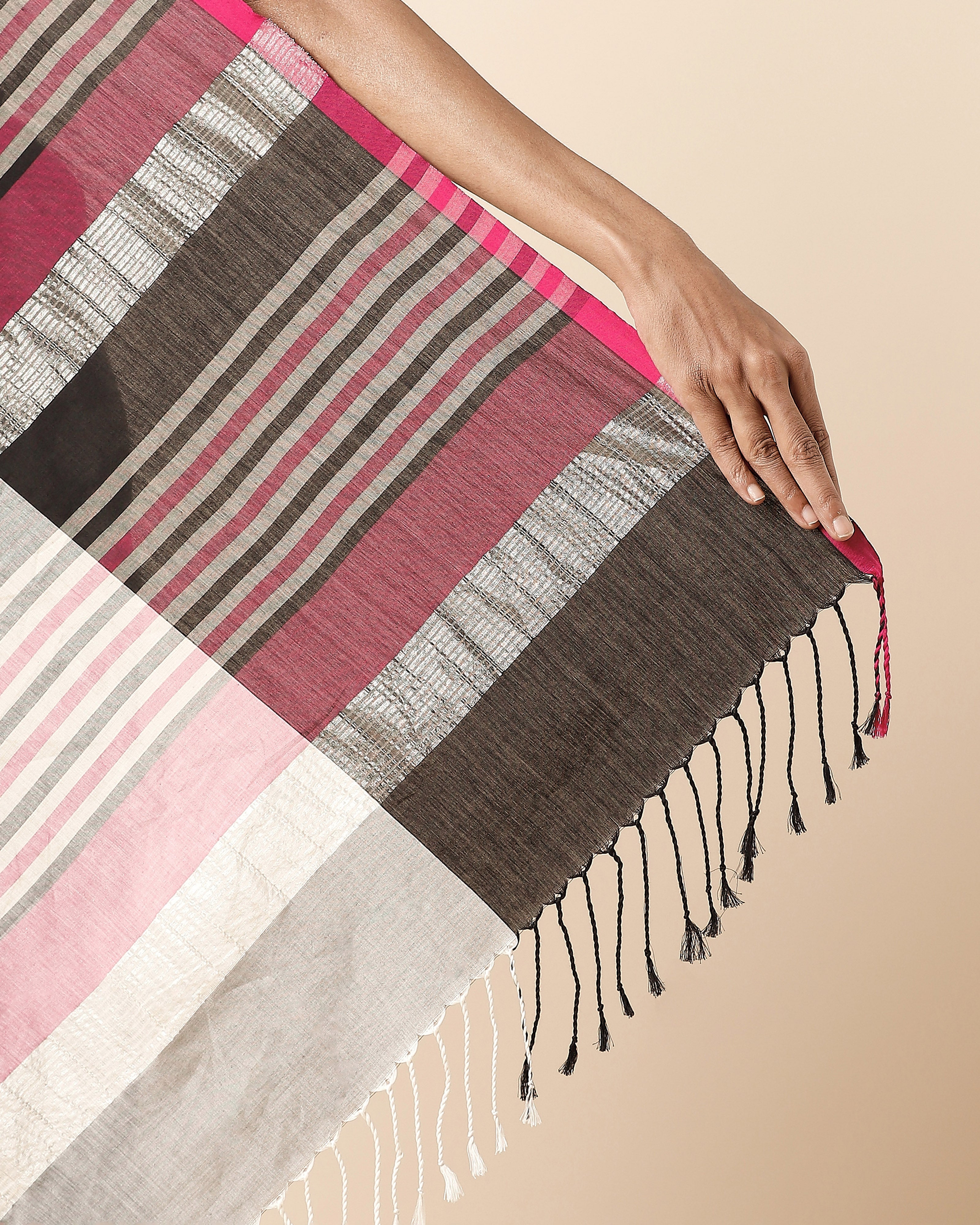 Tayja Pochampally Warp Ikat Cotton Saree