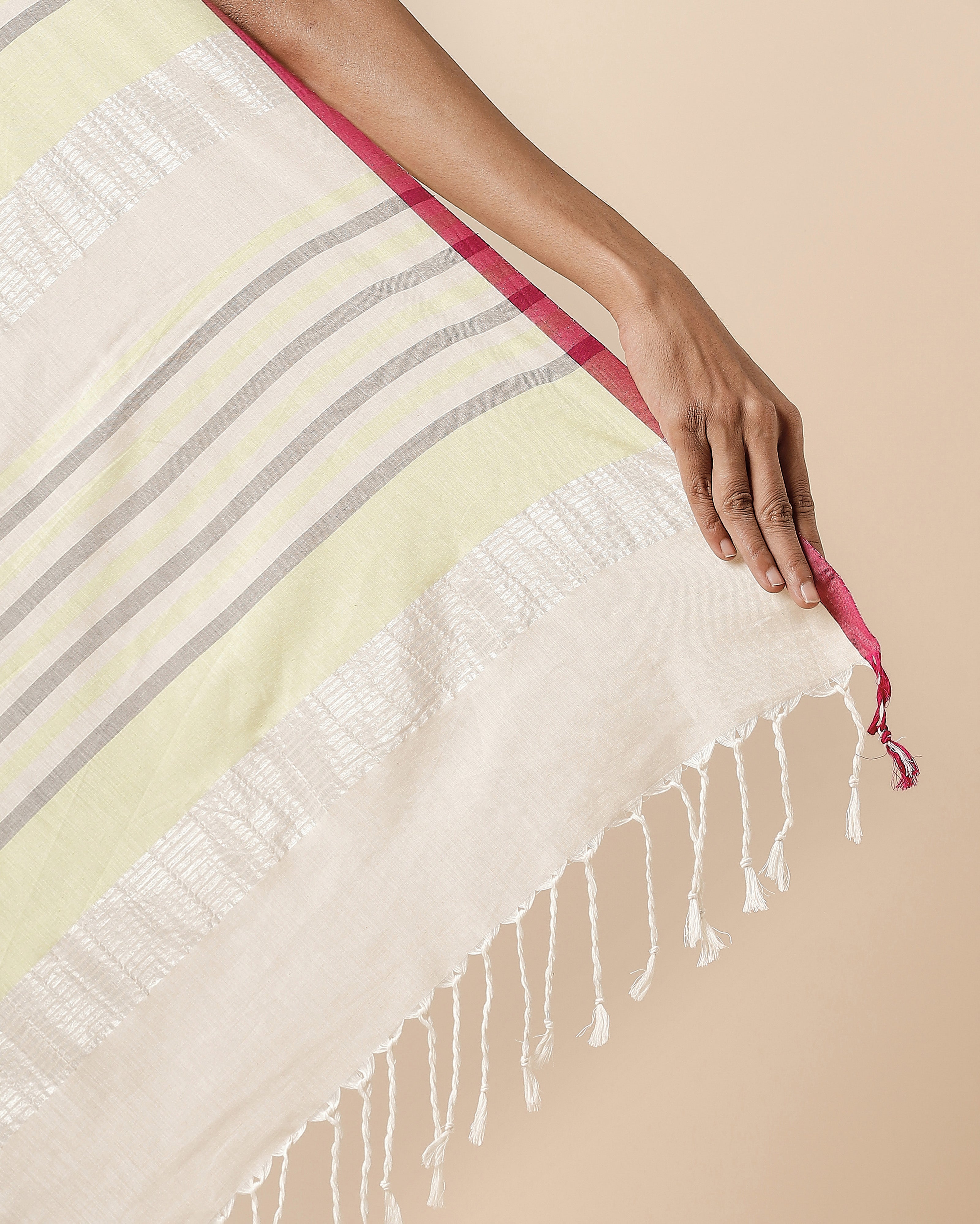 Tayja Pochampally Warp Ikat Cotton Saree