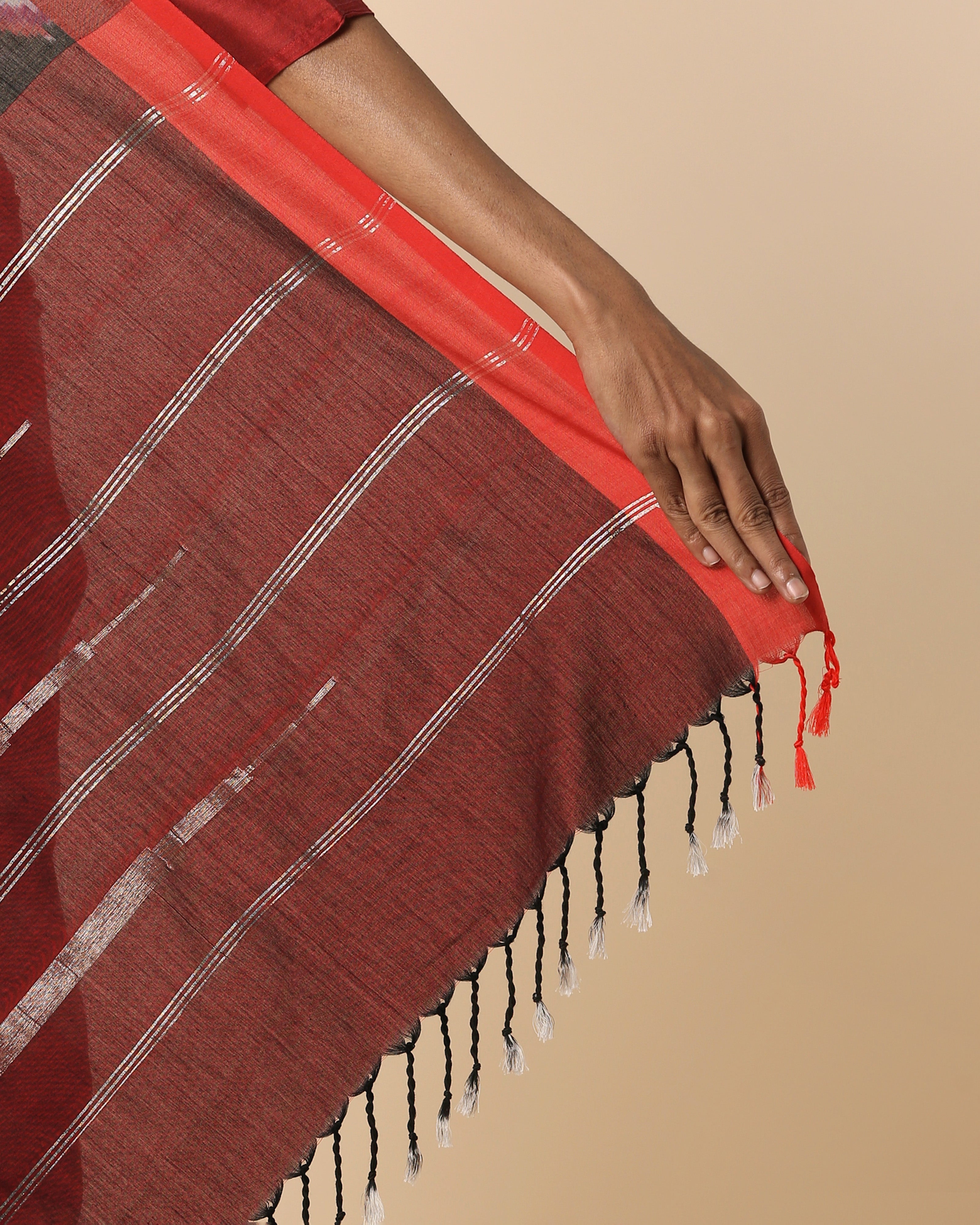 Varna Pochampally Warp Ikat Cotton Saree