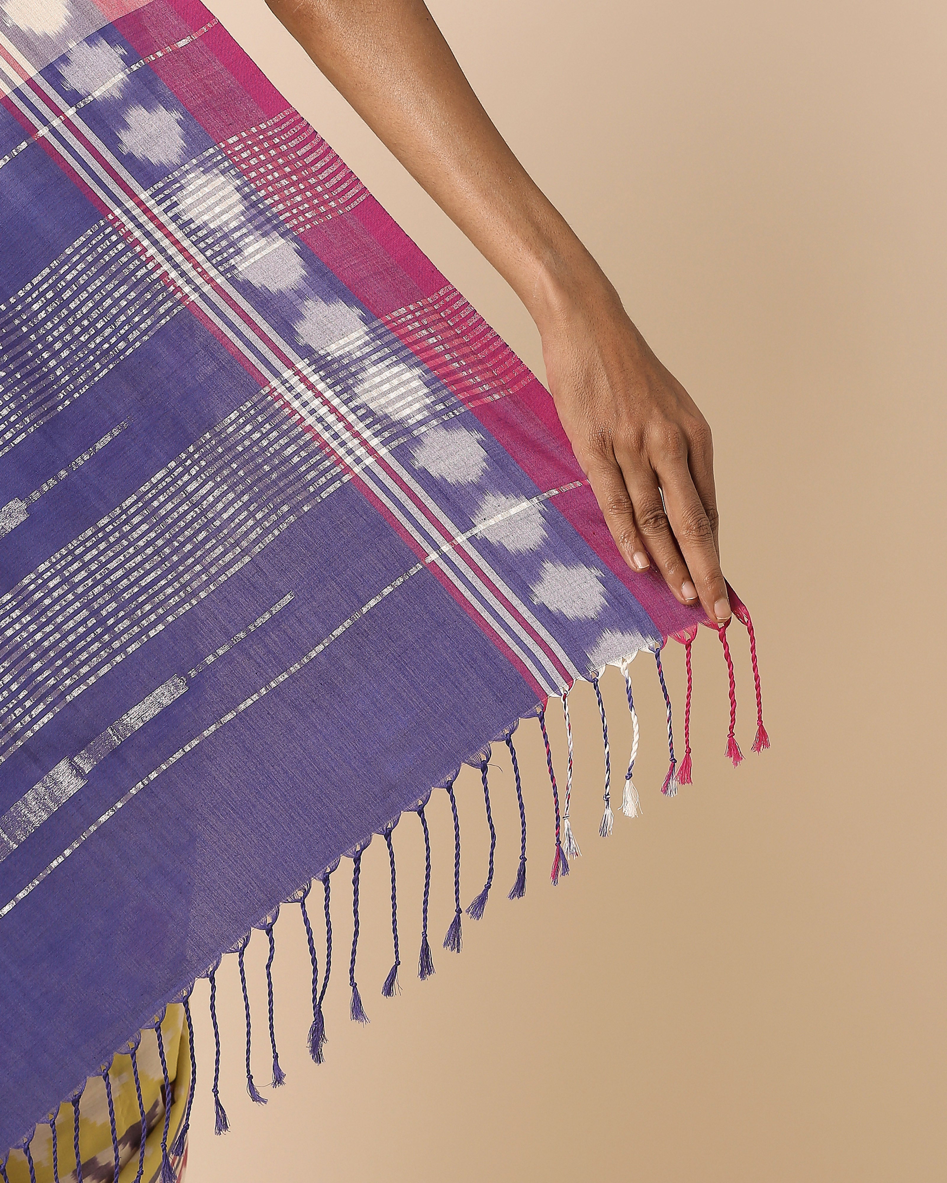 Aadriti Pochampally Warp Ikat Cotton Saree