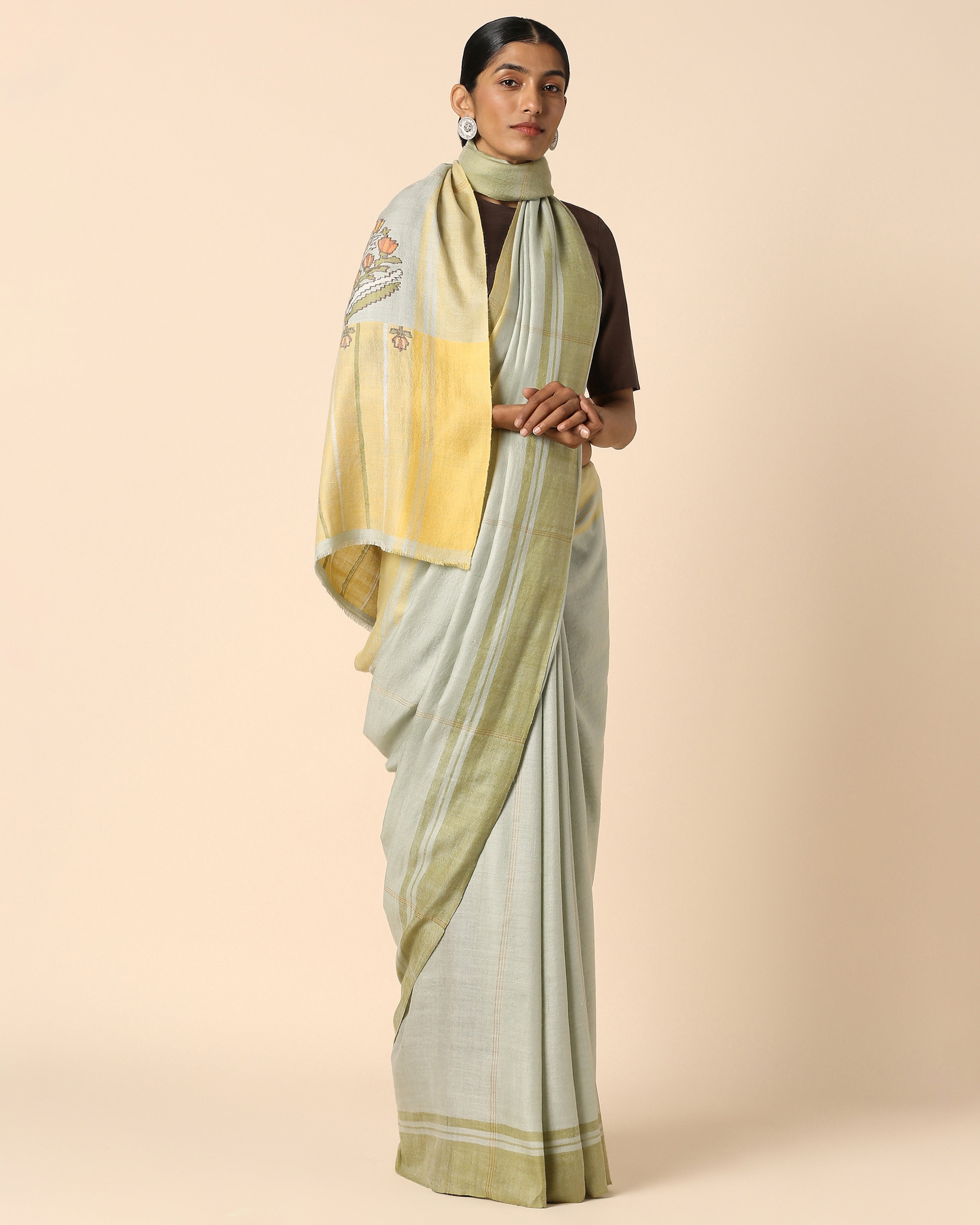 Jalina Kashmir Kani Pashmina Saree