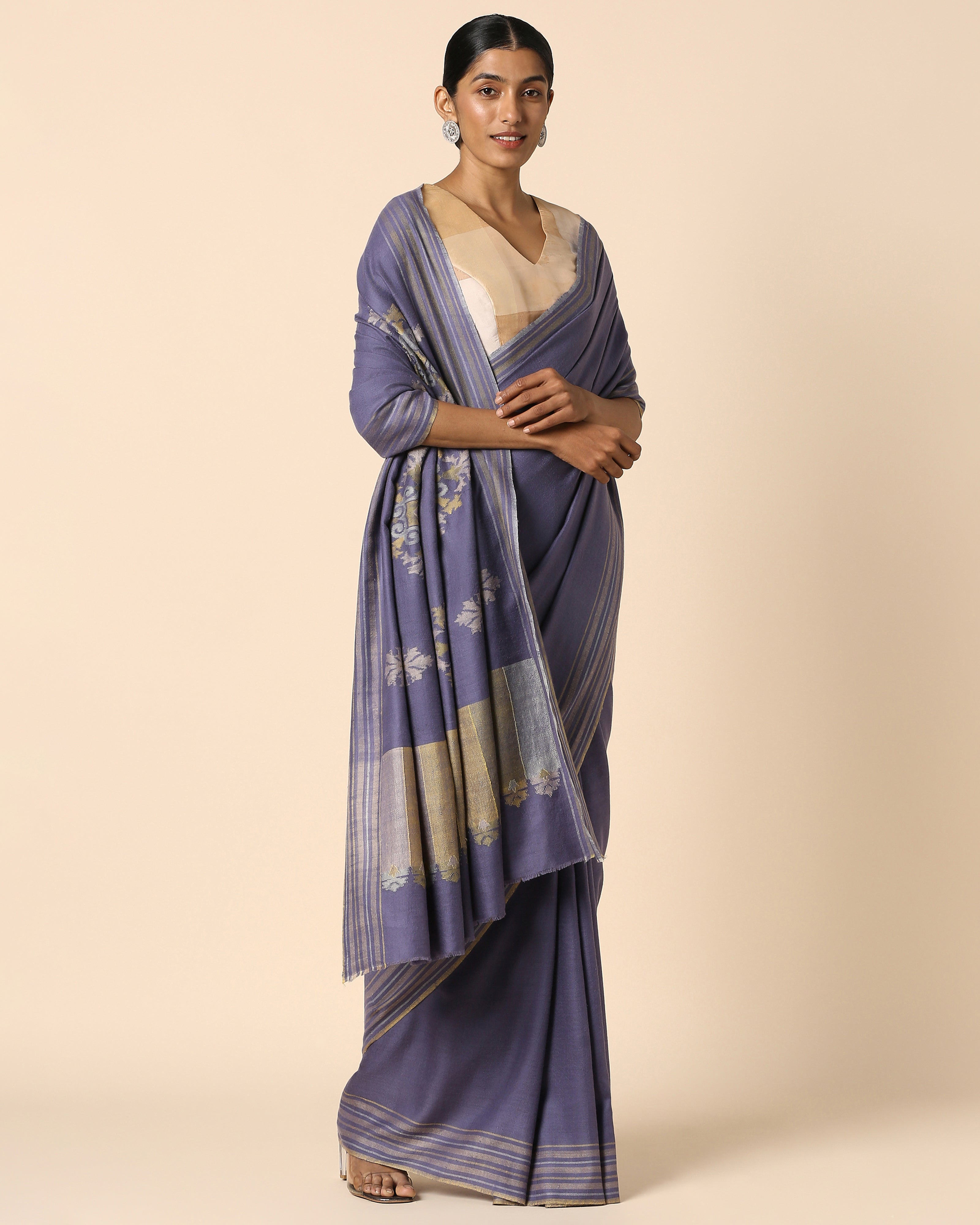 Anvithaa Kashmir Kani Pashmina Saree