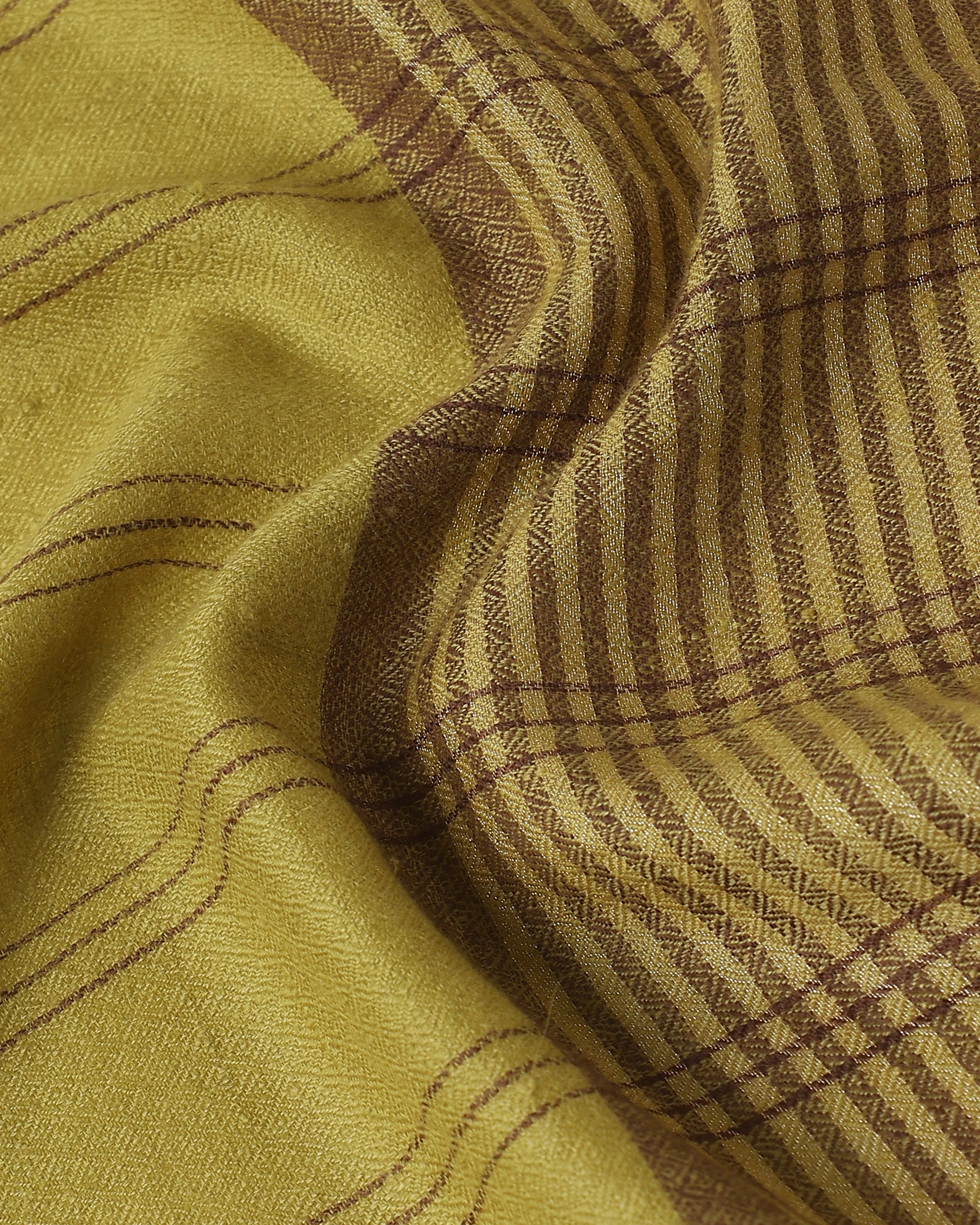 Maitreyi Kashmir Sozni Embroidery Pashmina Saree