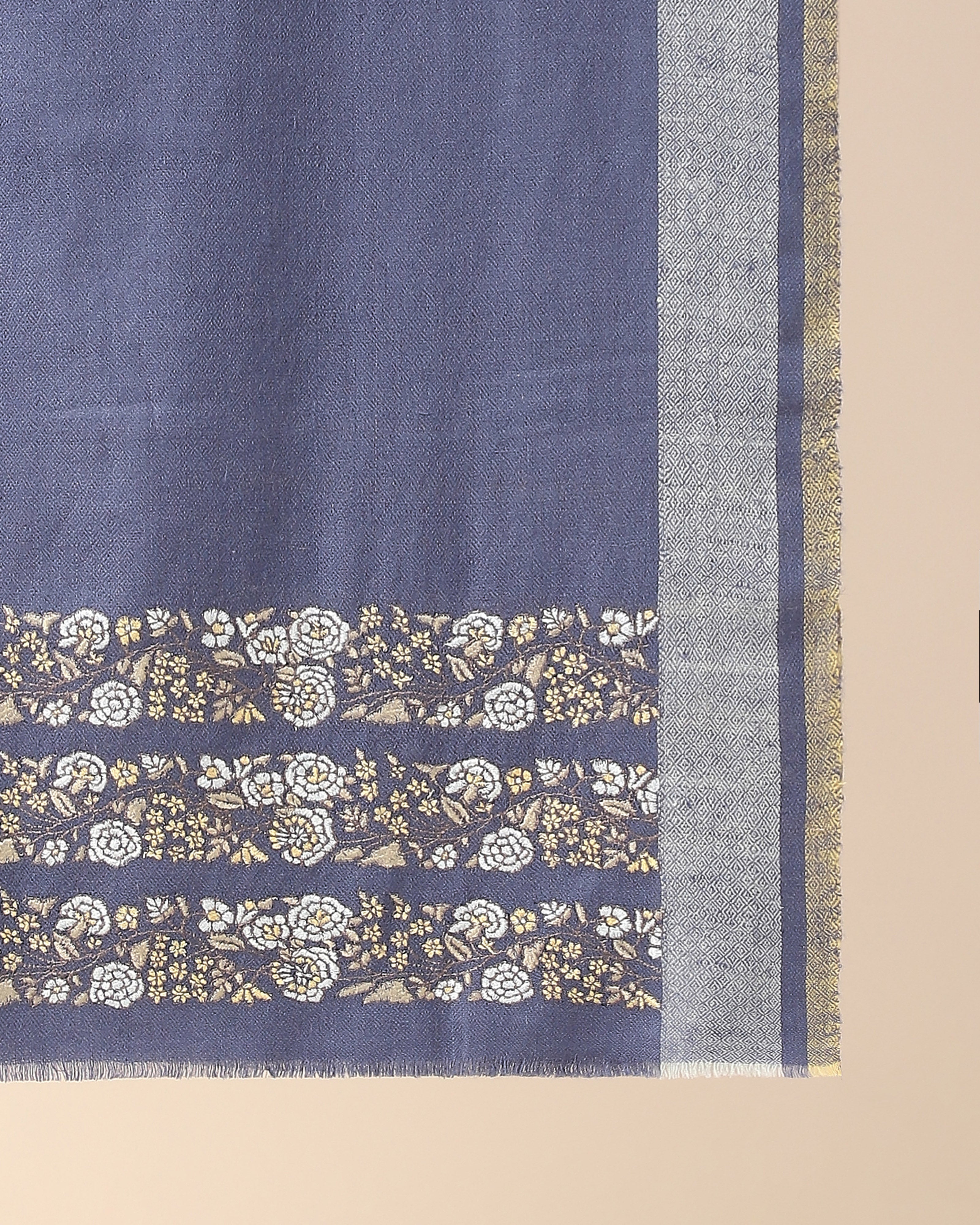 Ishika Kashmir Sozni Embroidery Pashmina Stole