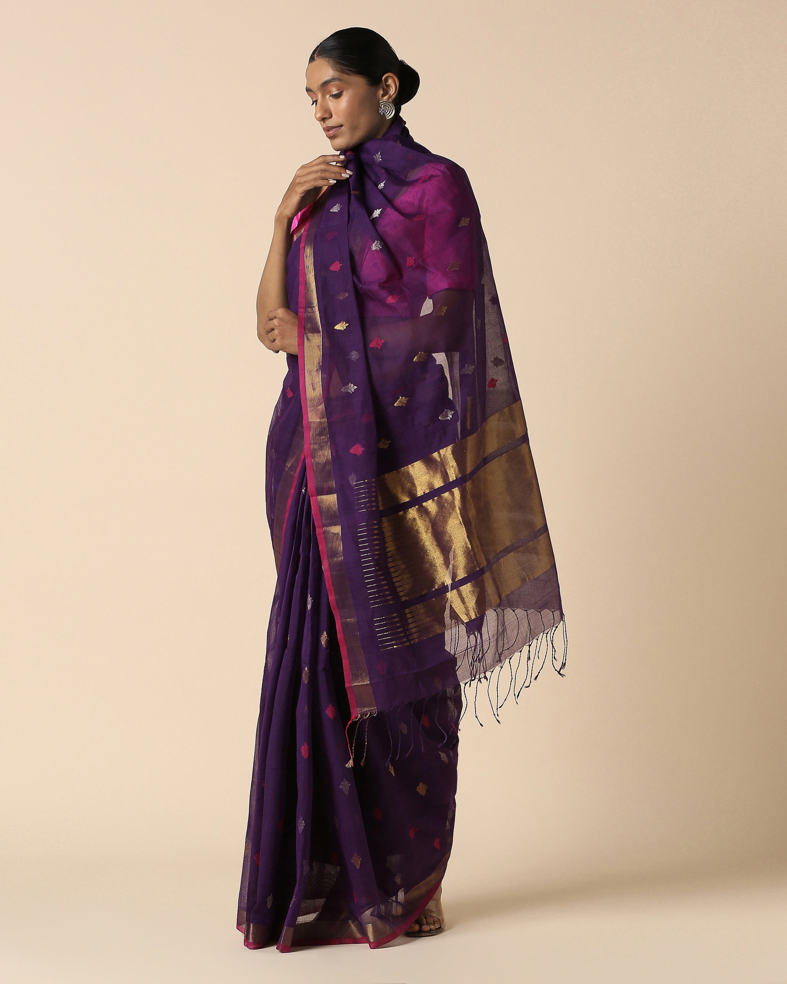 Ashwika Uppada Jamdani Cotton Saree