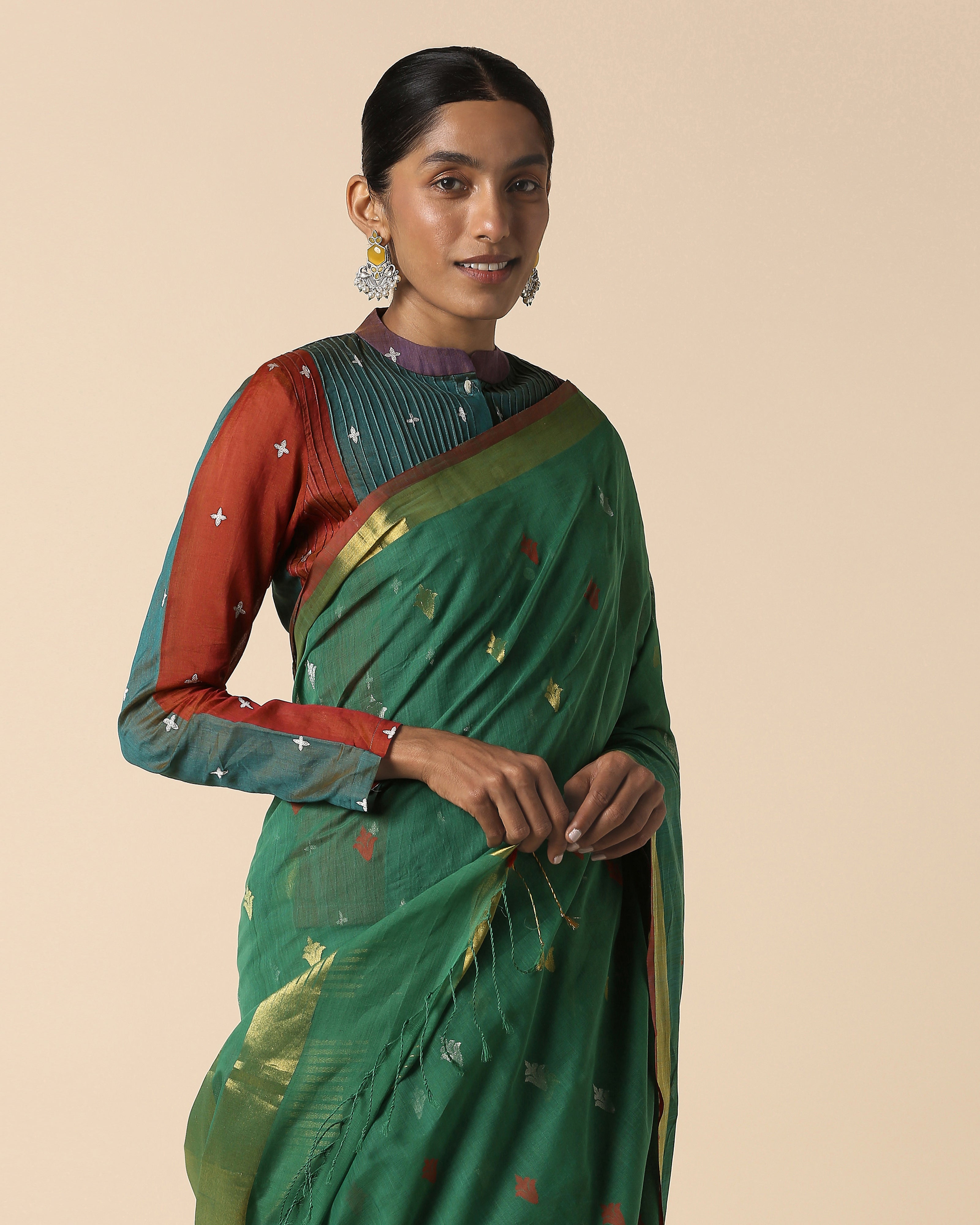 Ashwika Uppada Jamdani Cotton Saree