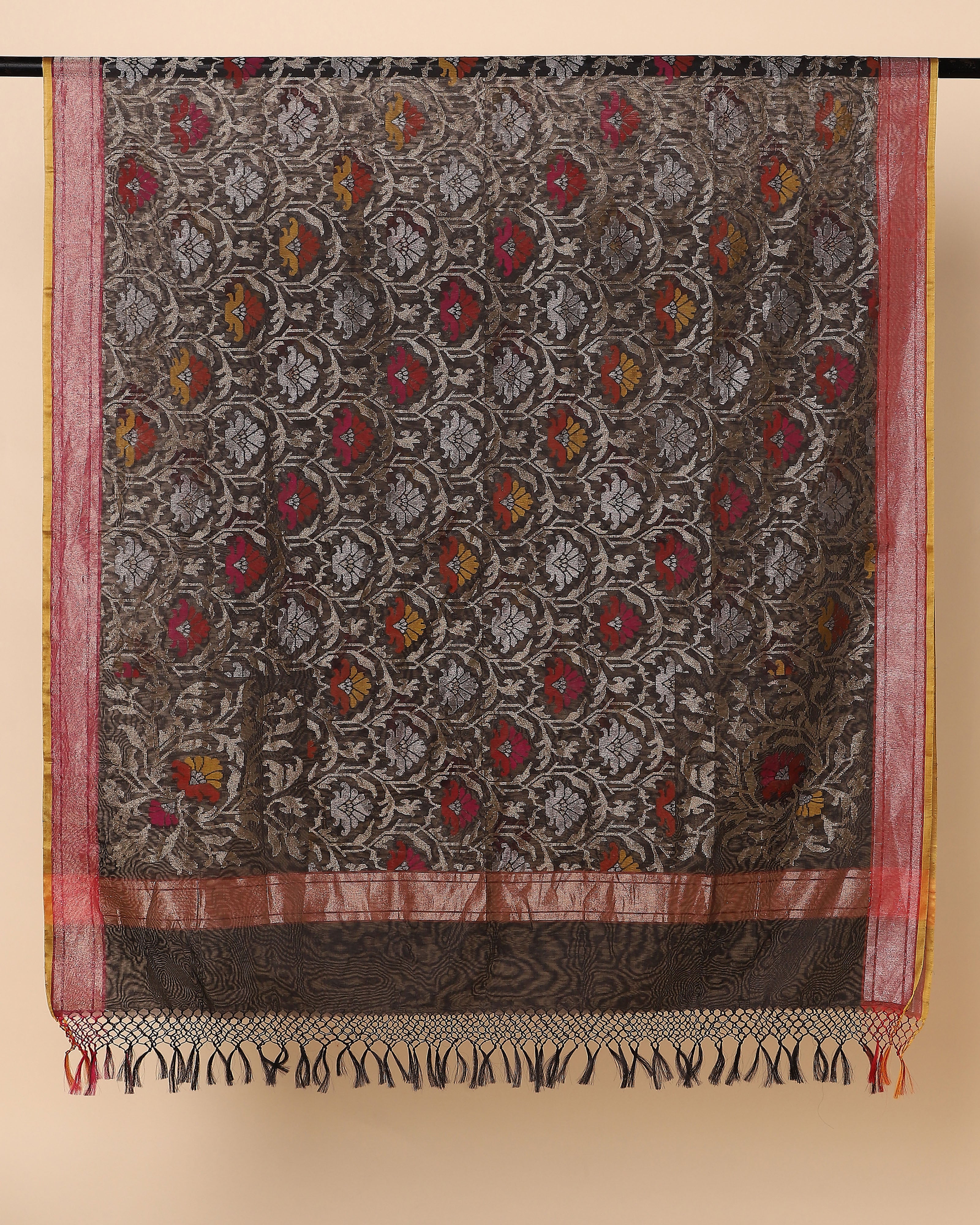 Laksh Banarasi Jamdani Silk Cotton Dupatta