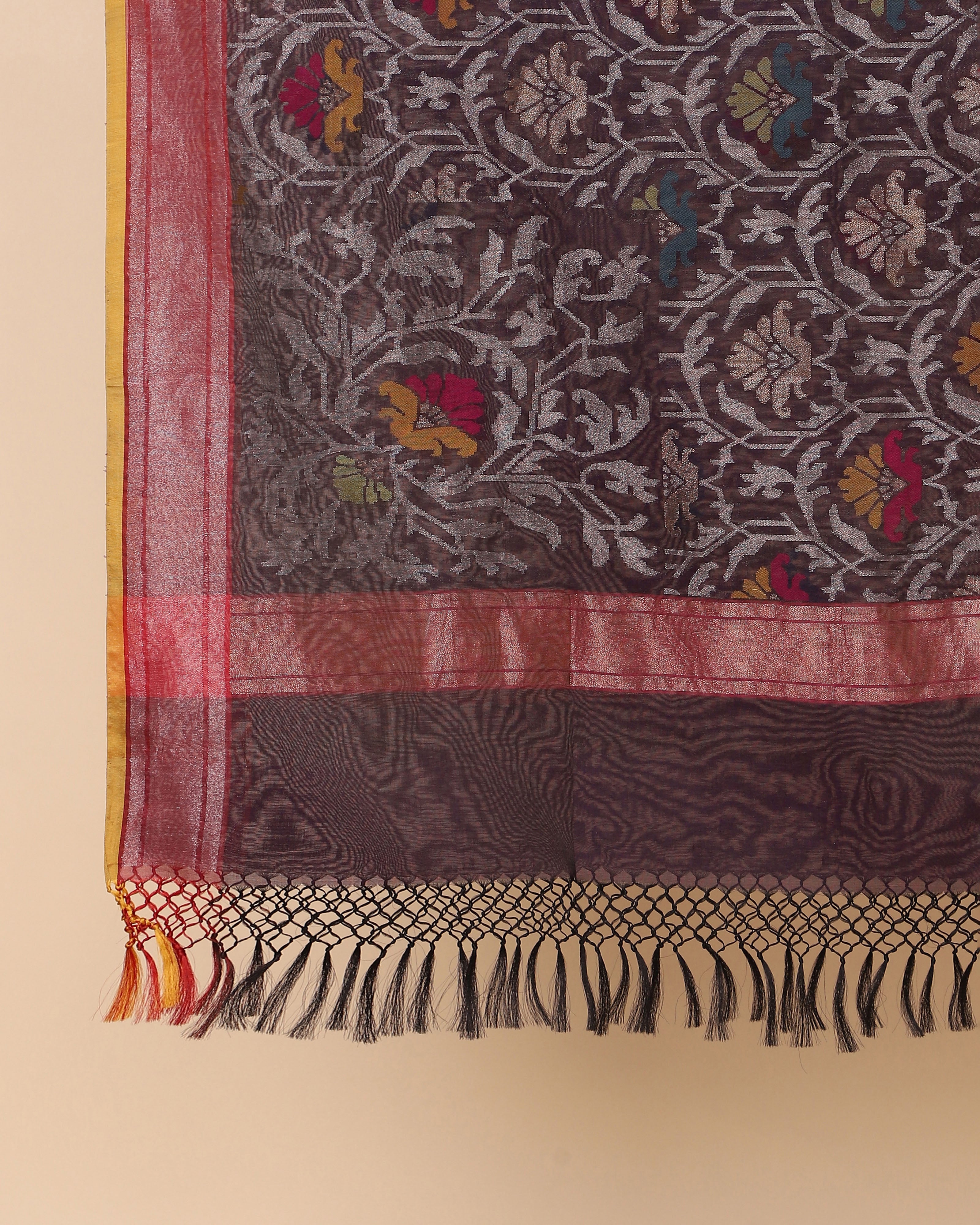 Laksh Banarasi Jamdani Silk Cotton Dupatta
