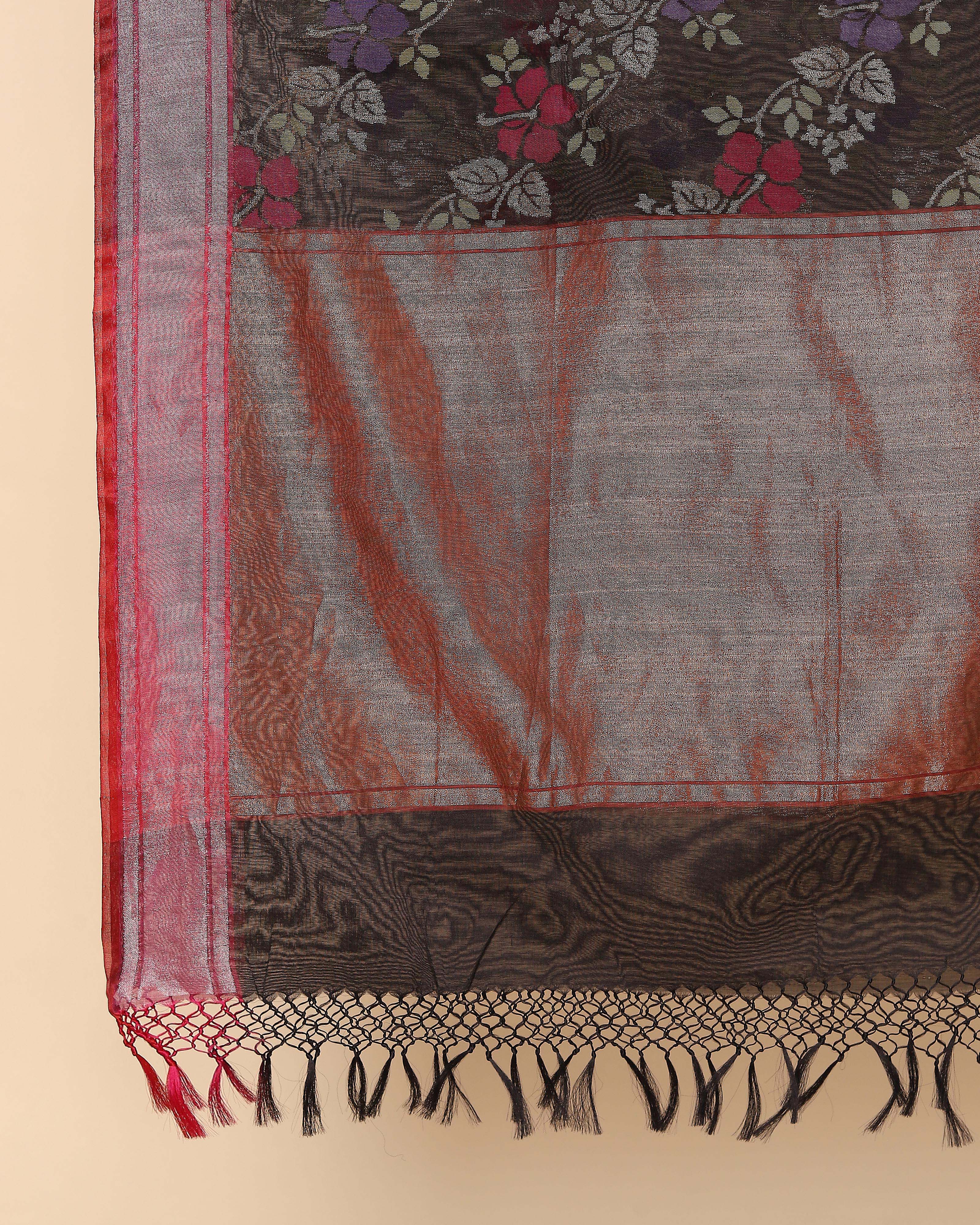 Sindhura Banarasi Jamdani Silk Cotton Dupatta