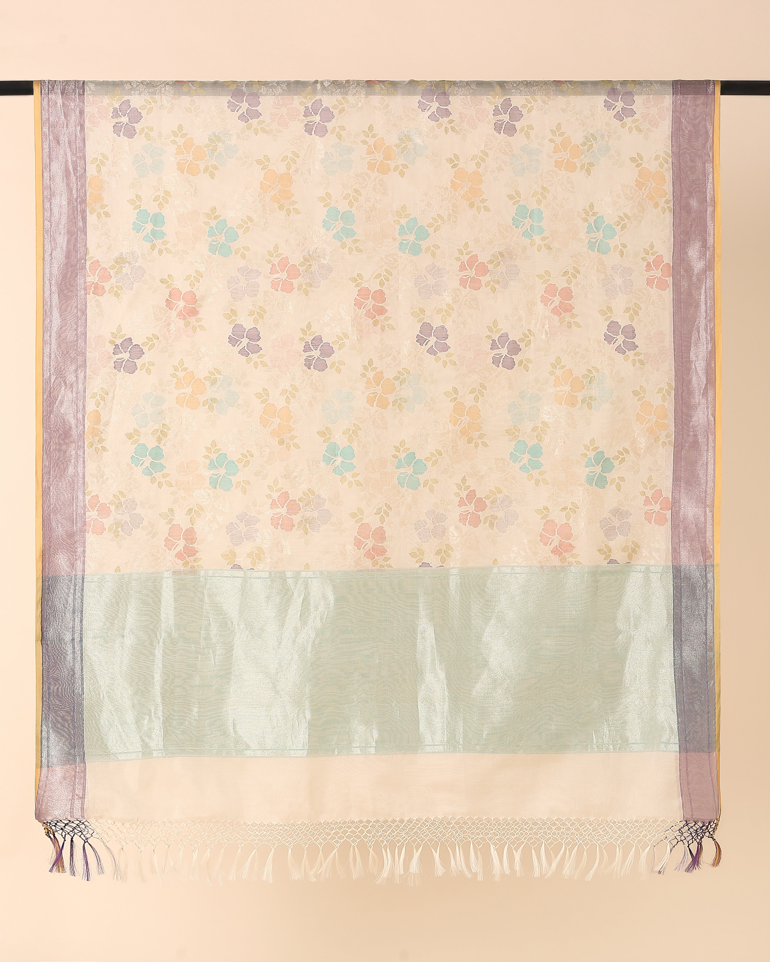 Sindhura Banarasi Jamdani Silk Cotton Dupatta