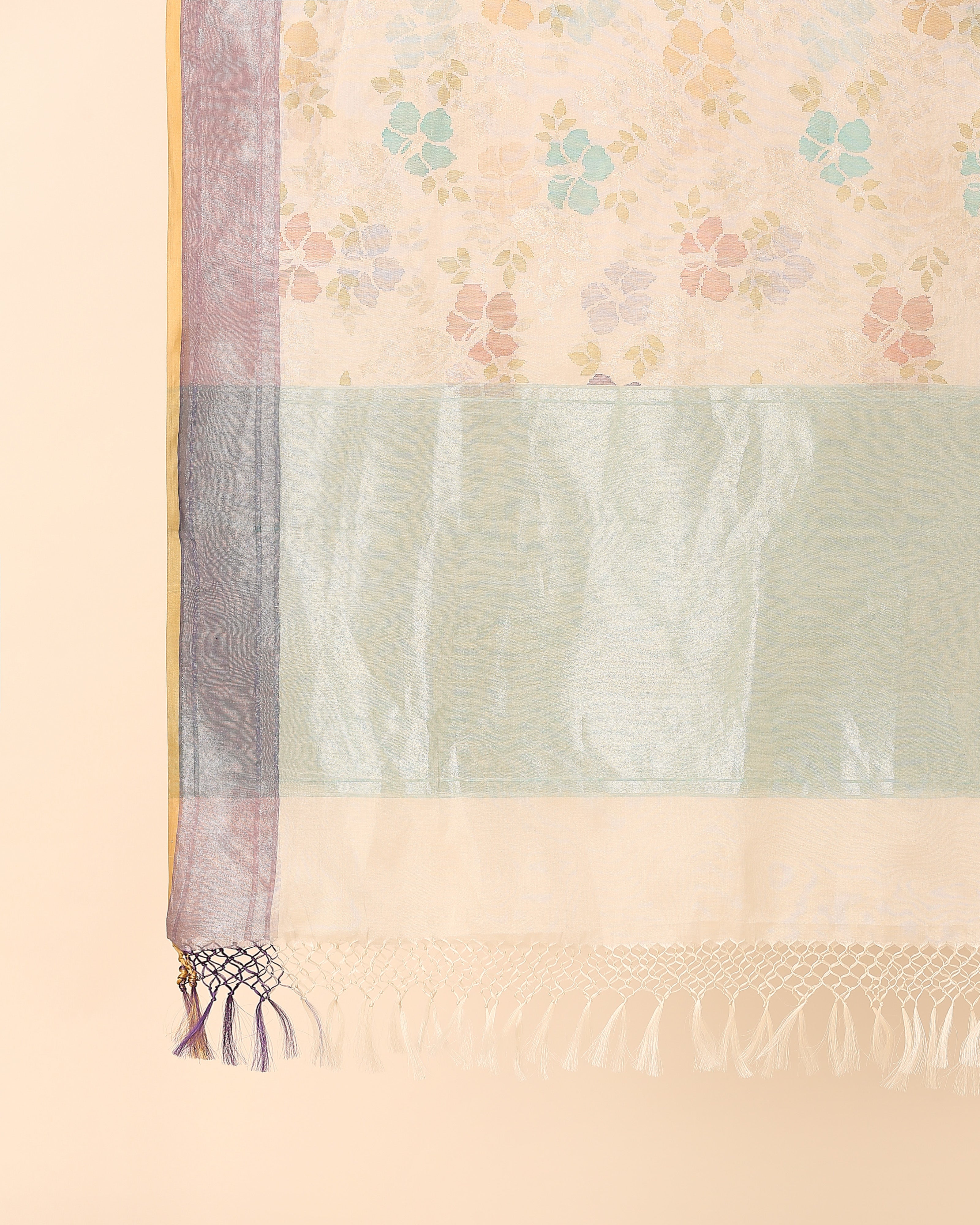 Sindhura Banarasi Jamdani Silk Cotton Dupatta