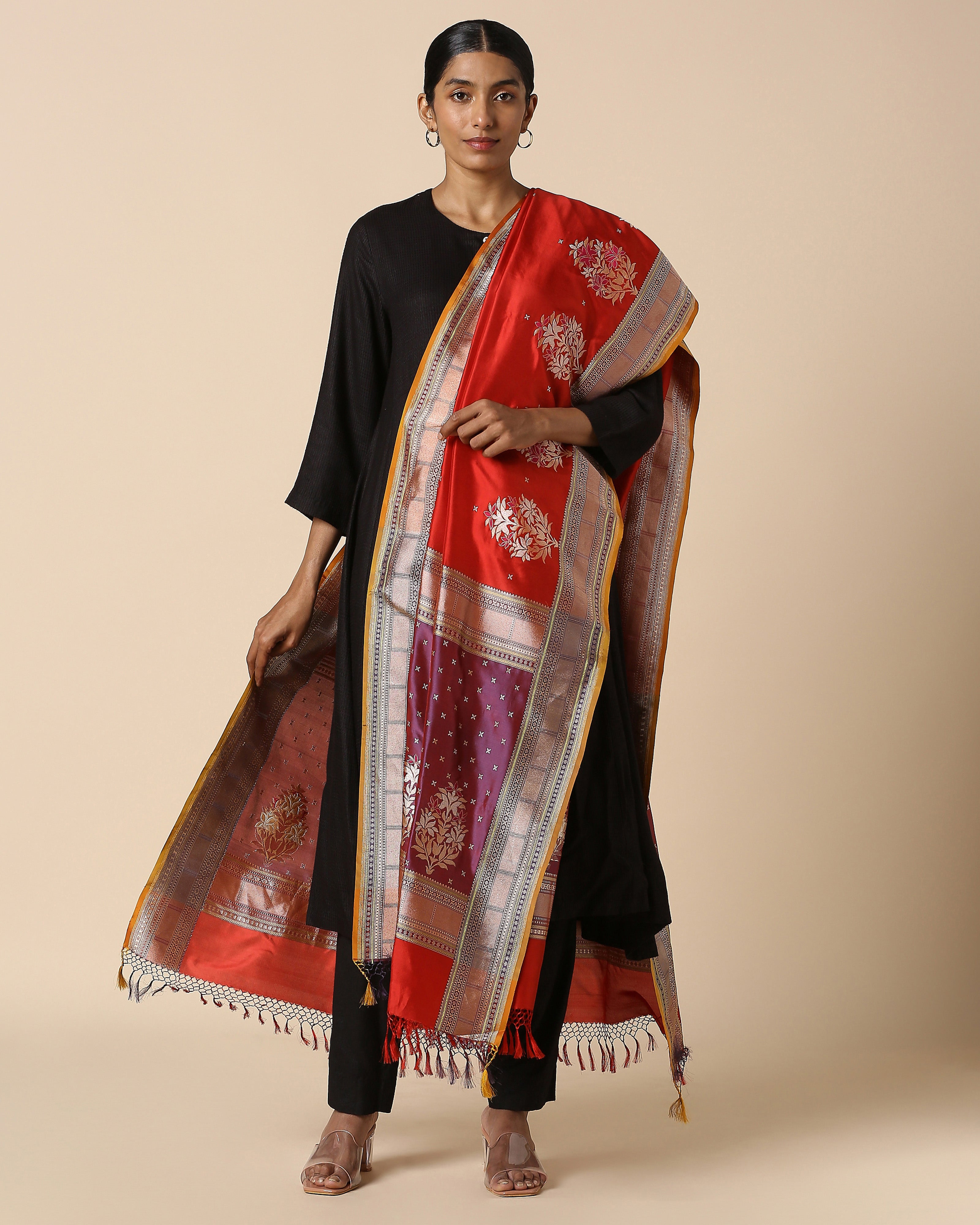 Miniha Banarasi Kadwa Silk Dupatta