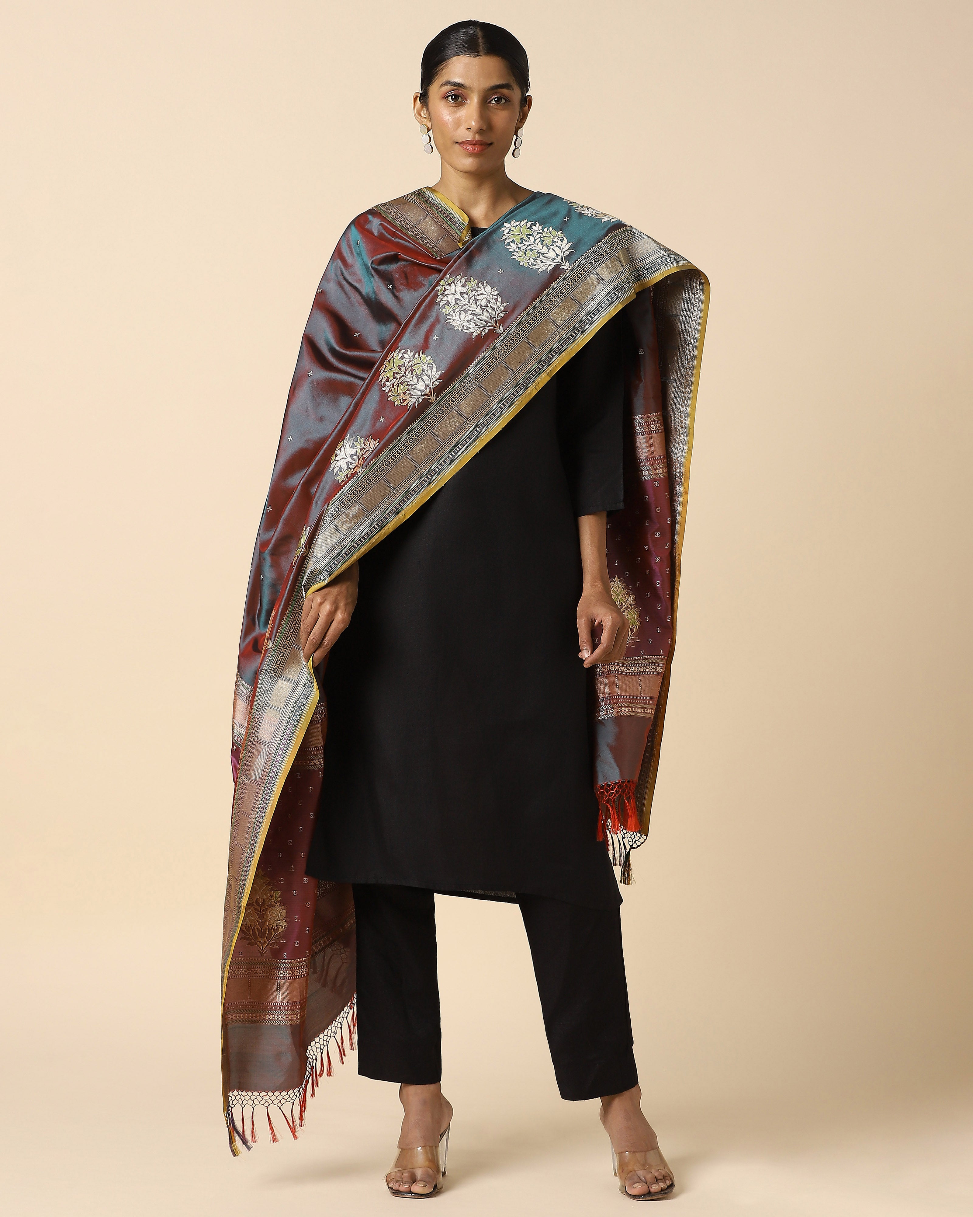Miniha Banarasi Kadwa Silk Dupatta