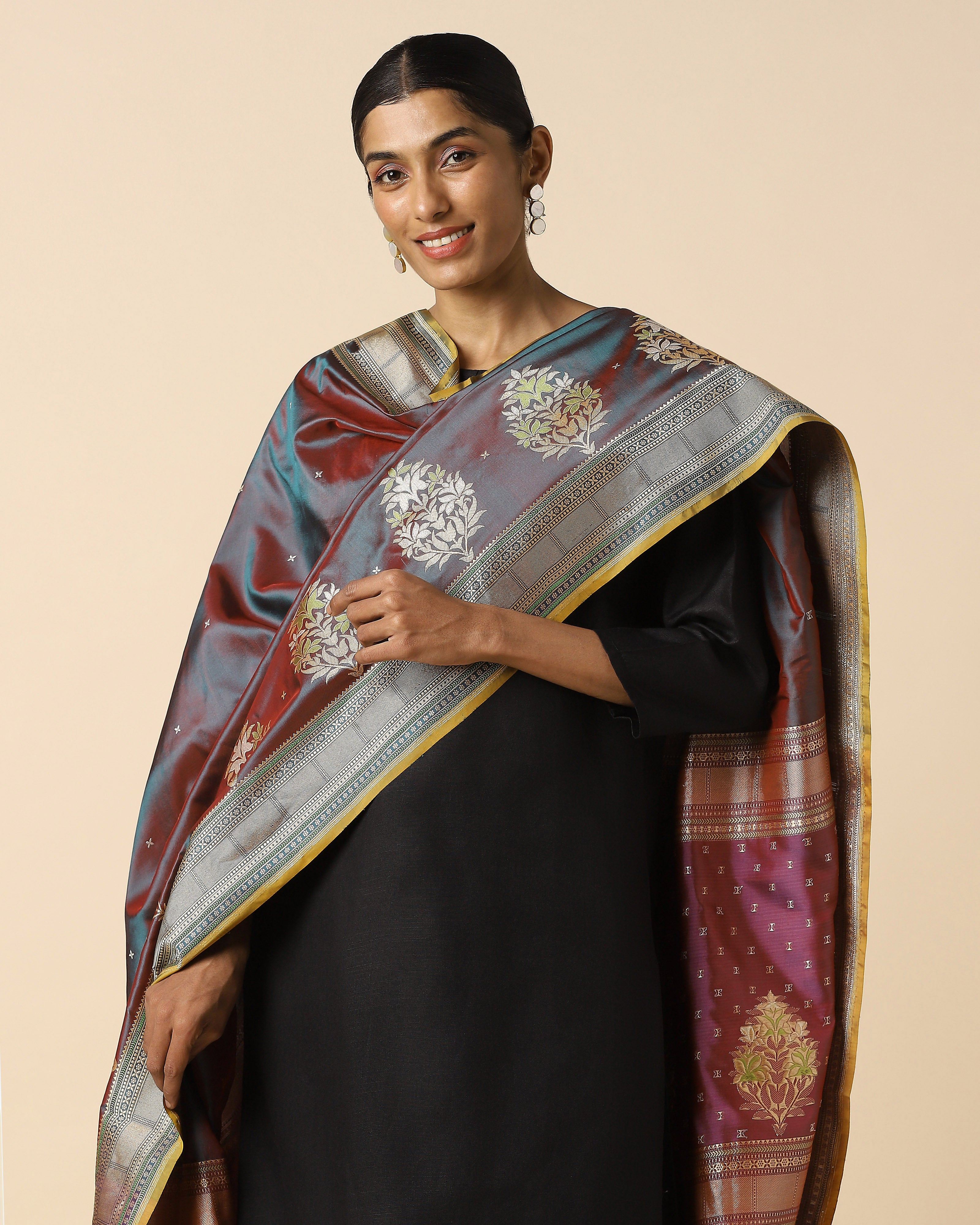 Miniha Banarasi Kadwa Silk Dupatta