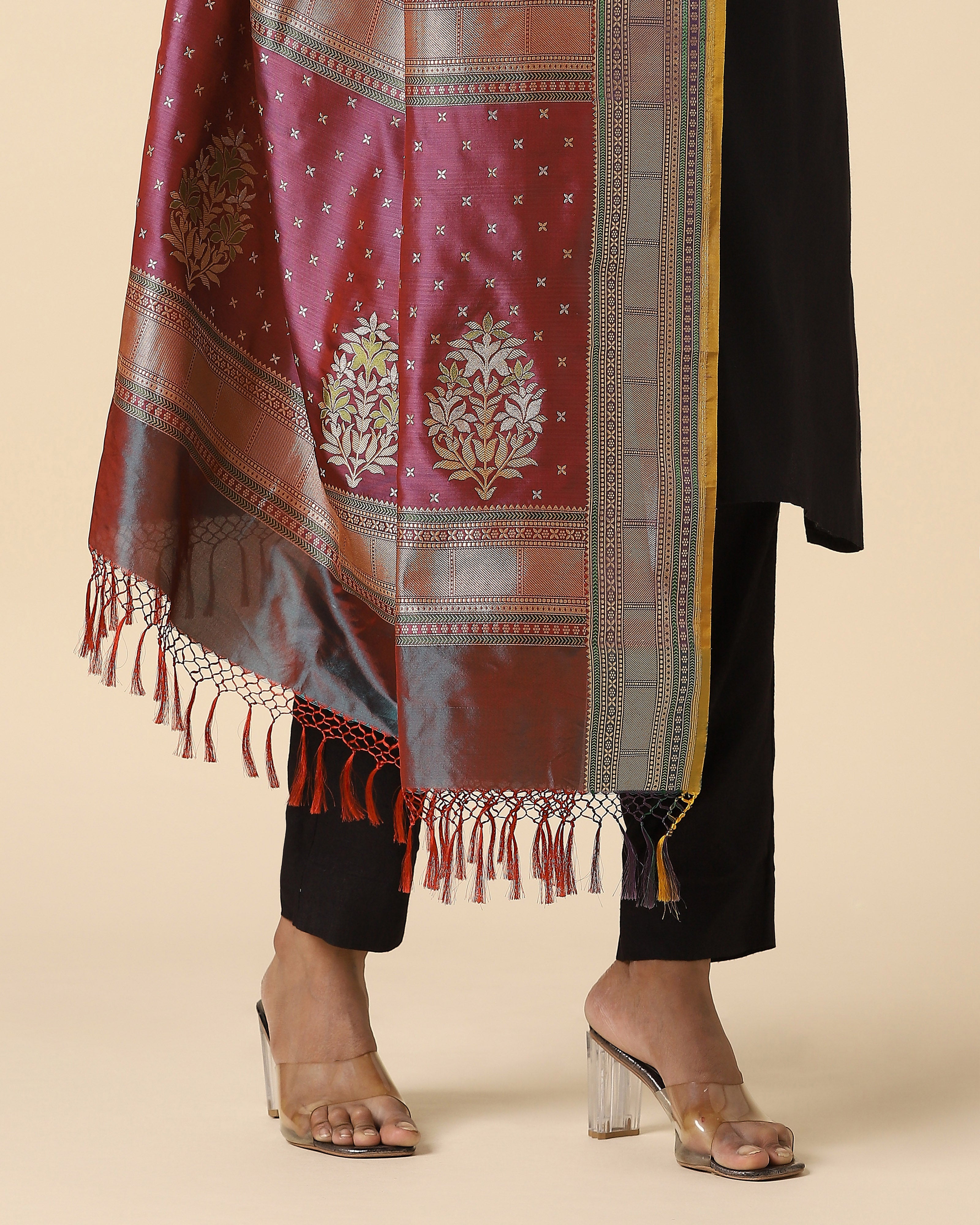 Miniha Banarasi Kadwa Silk Dupatta