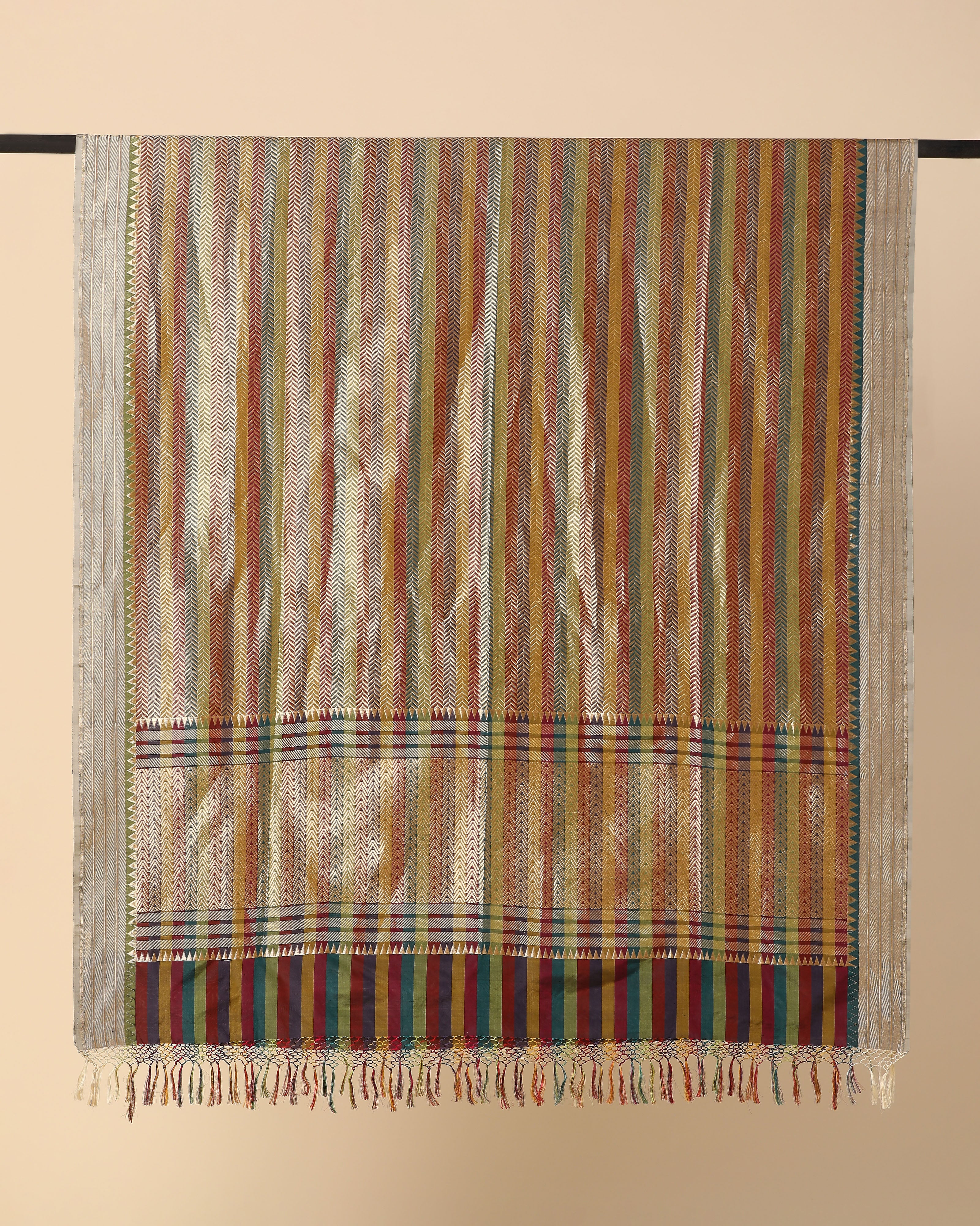 Papiya Banarasi Cutwork Silk Dupatta