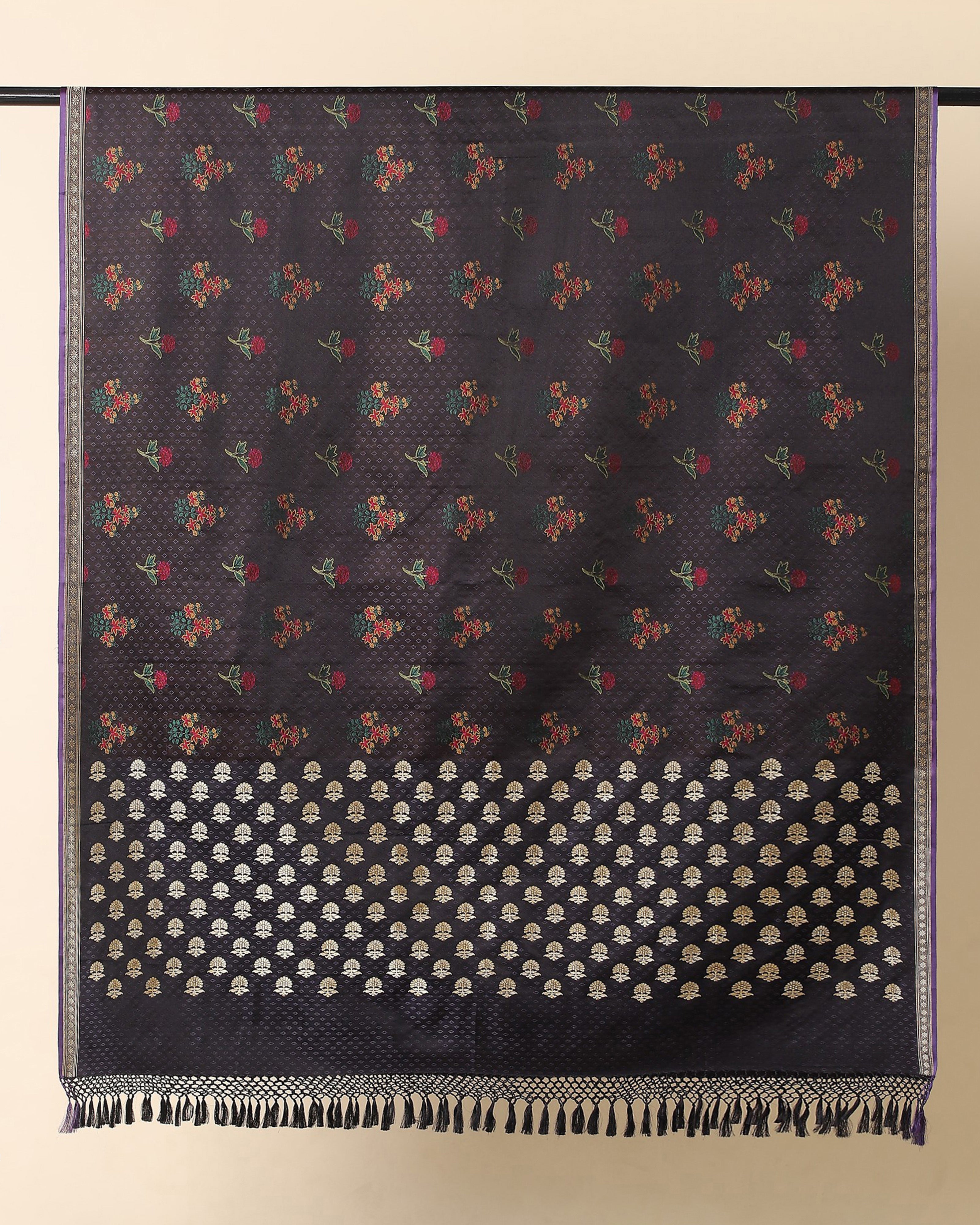 Shamiksha Banarasi Tanchoi And Kadwa Silk Dupatta