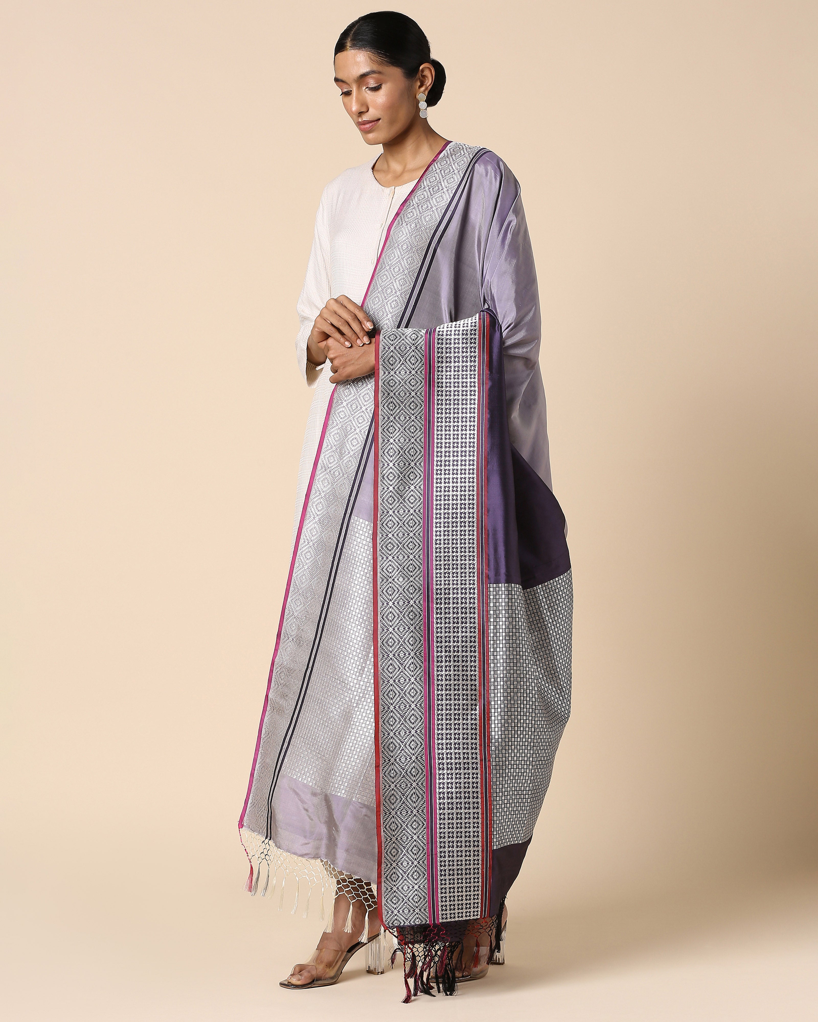 Jasna Banarasi Kadwa Silk Dupatta