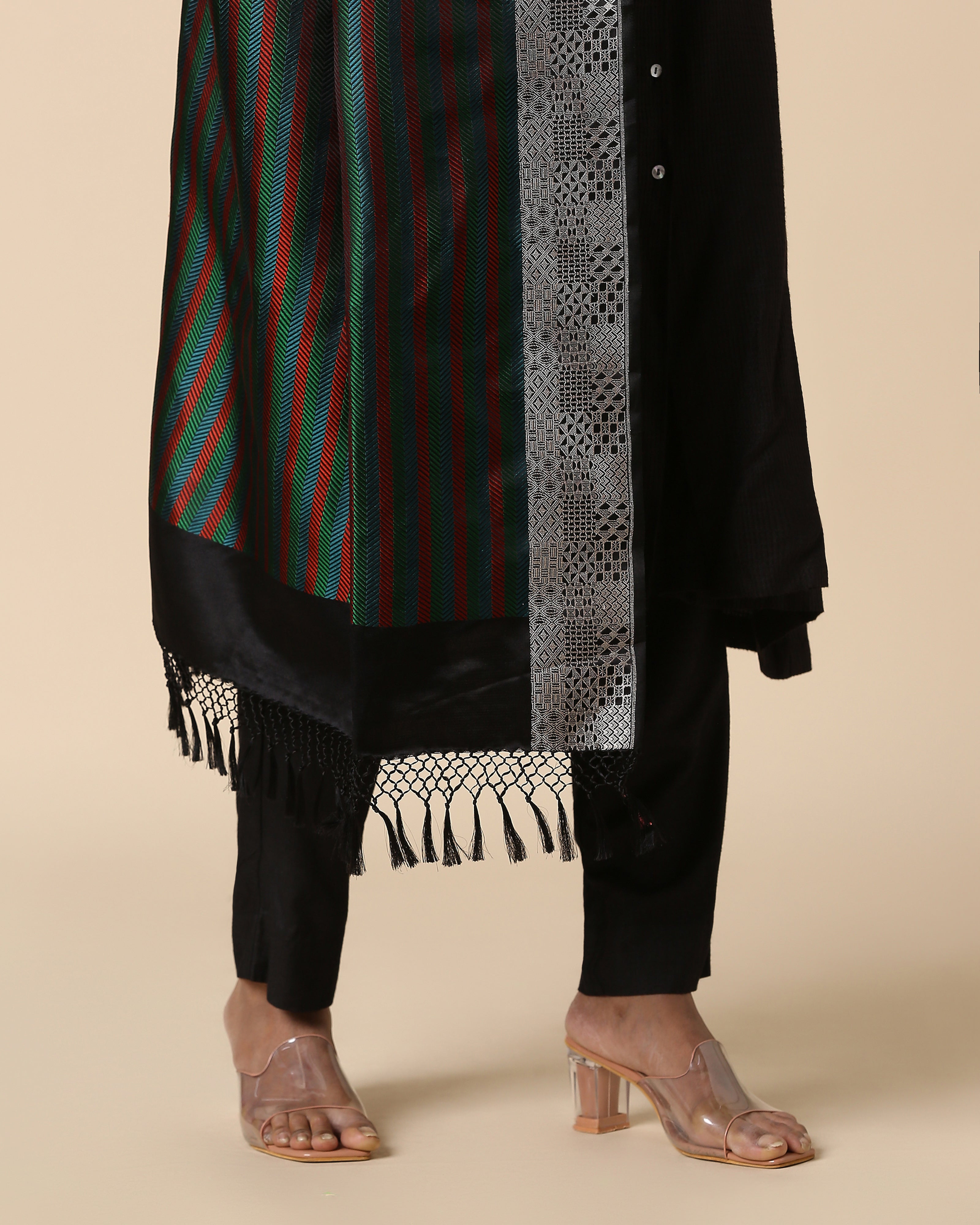 Shekha Banarasi Tanchoi And Kadwa Silk Dupatta